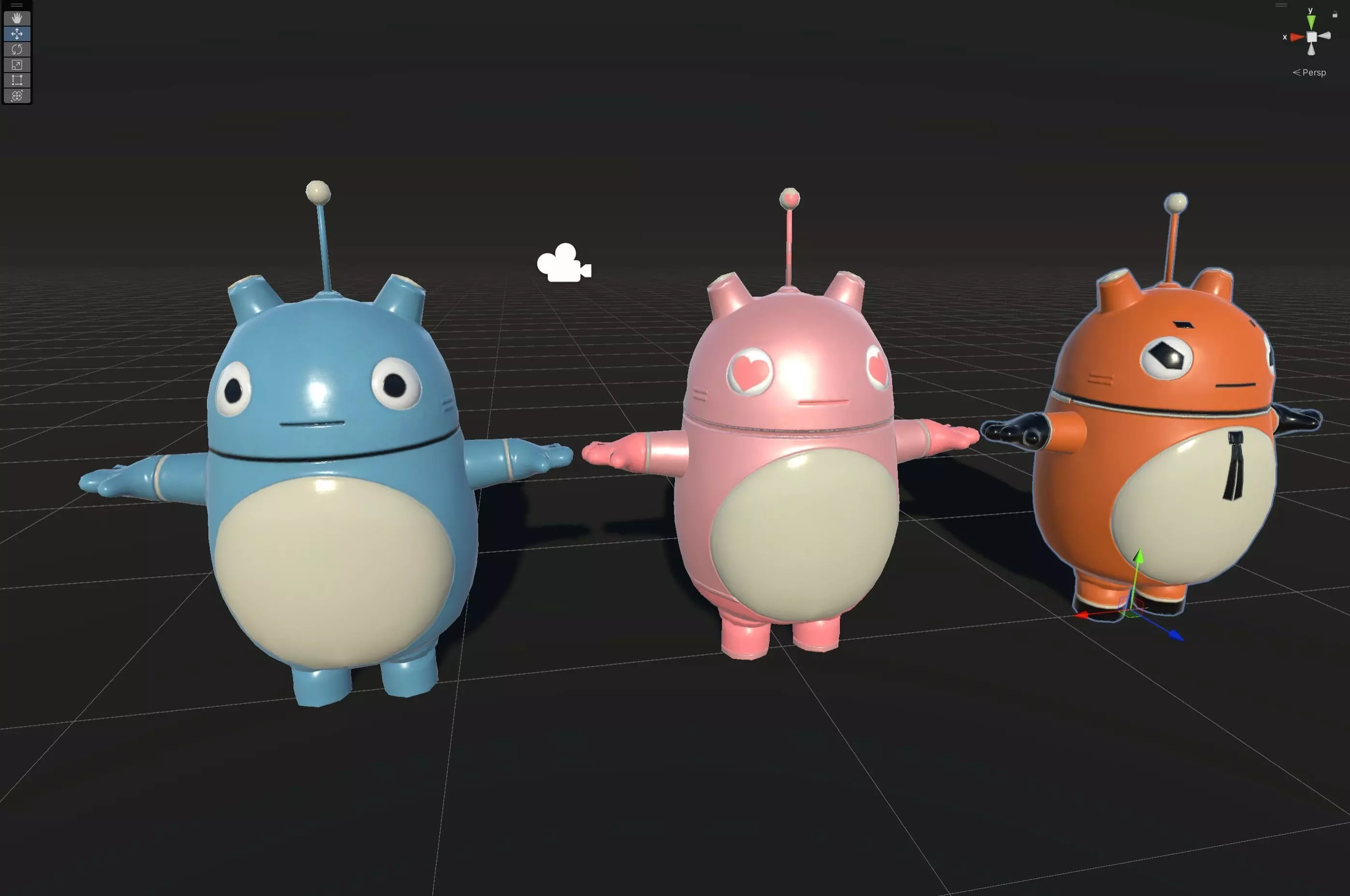 Minirobotic5Pack2 Low-poly 3D model_14