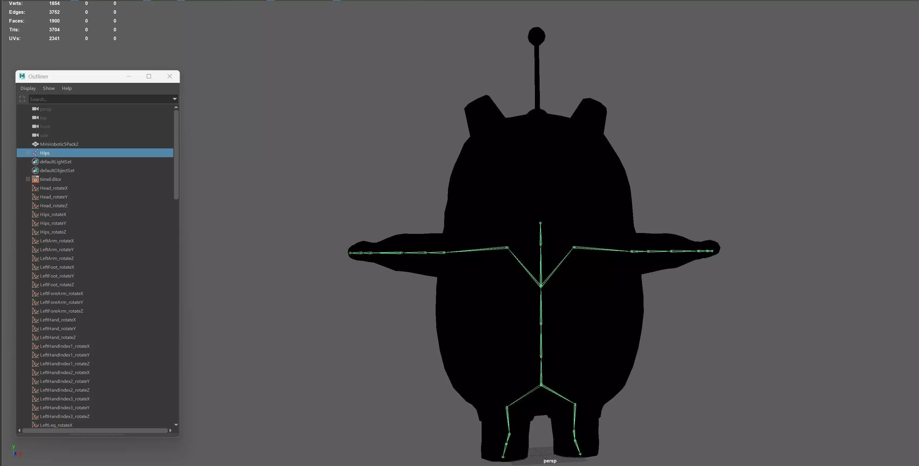 Minirobotic5Pack2 Low-poly 3D model_17