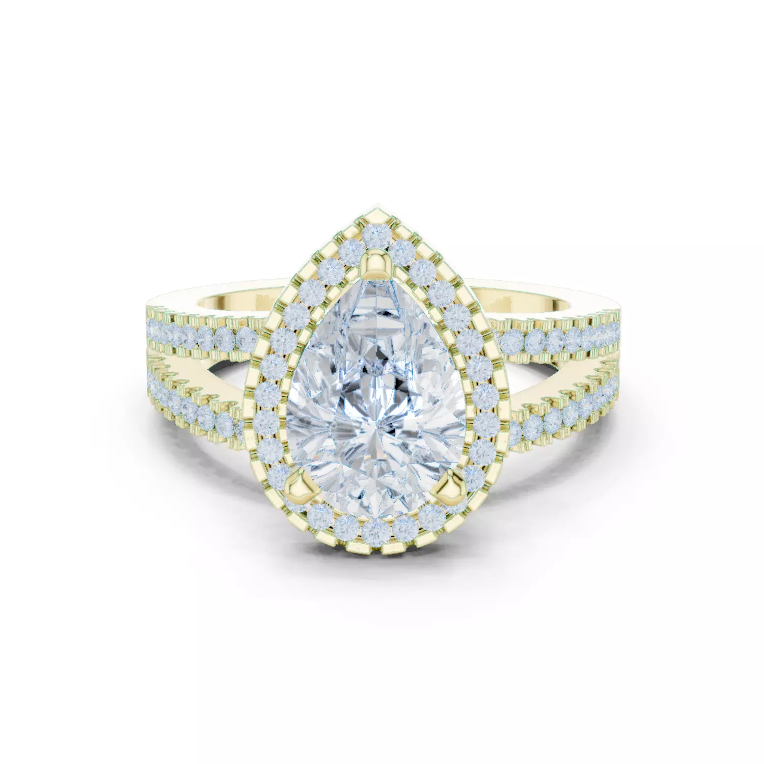 Solitaire Ring 3dm stl renders animation videos details 3D print model_2