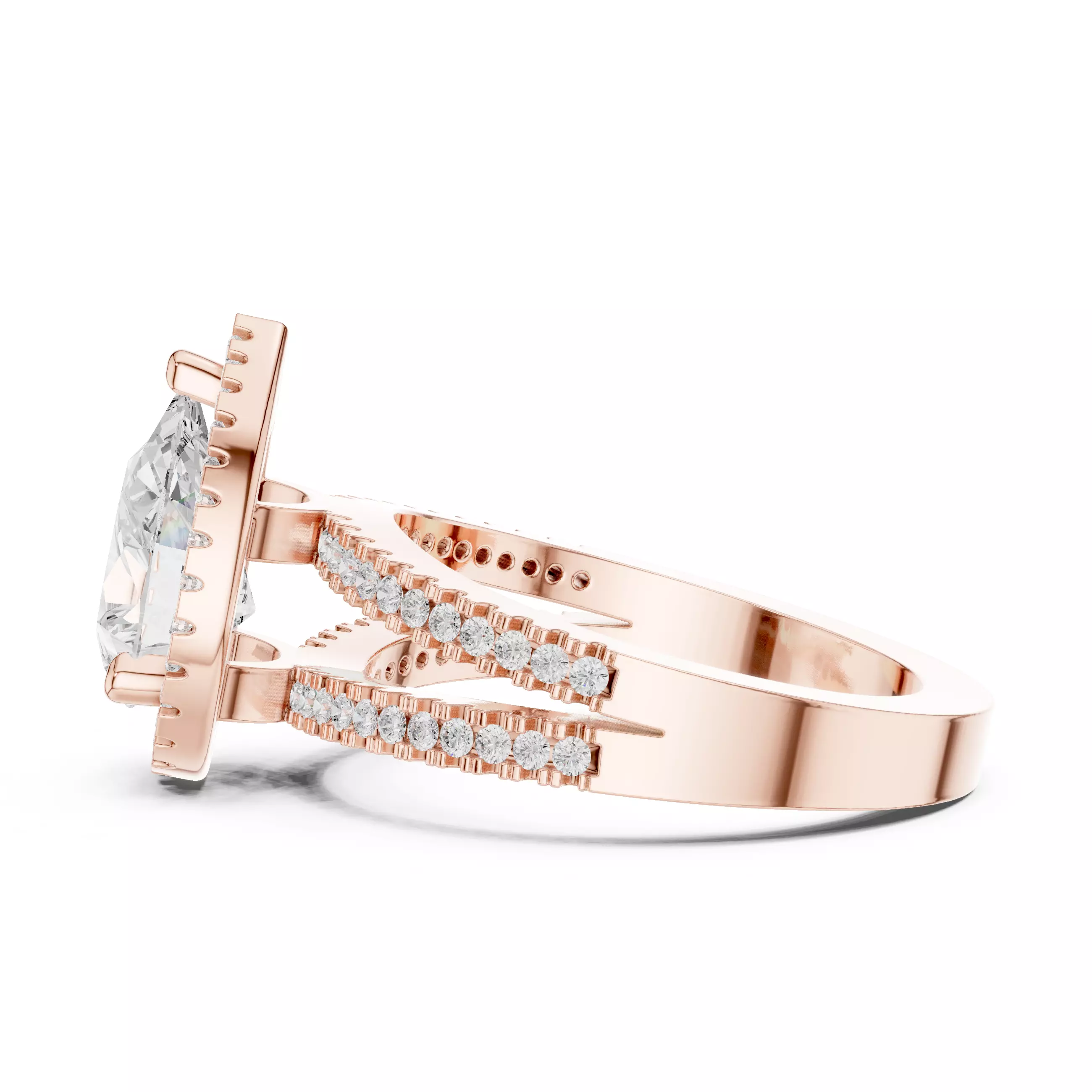 Solitaire Ring 3dm stl renders animation videos details 3D print model_7