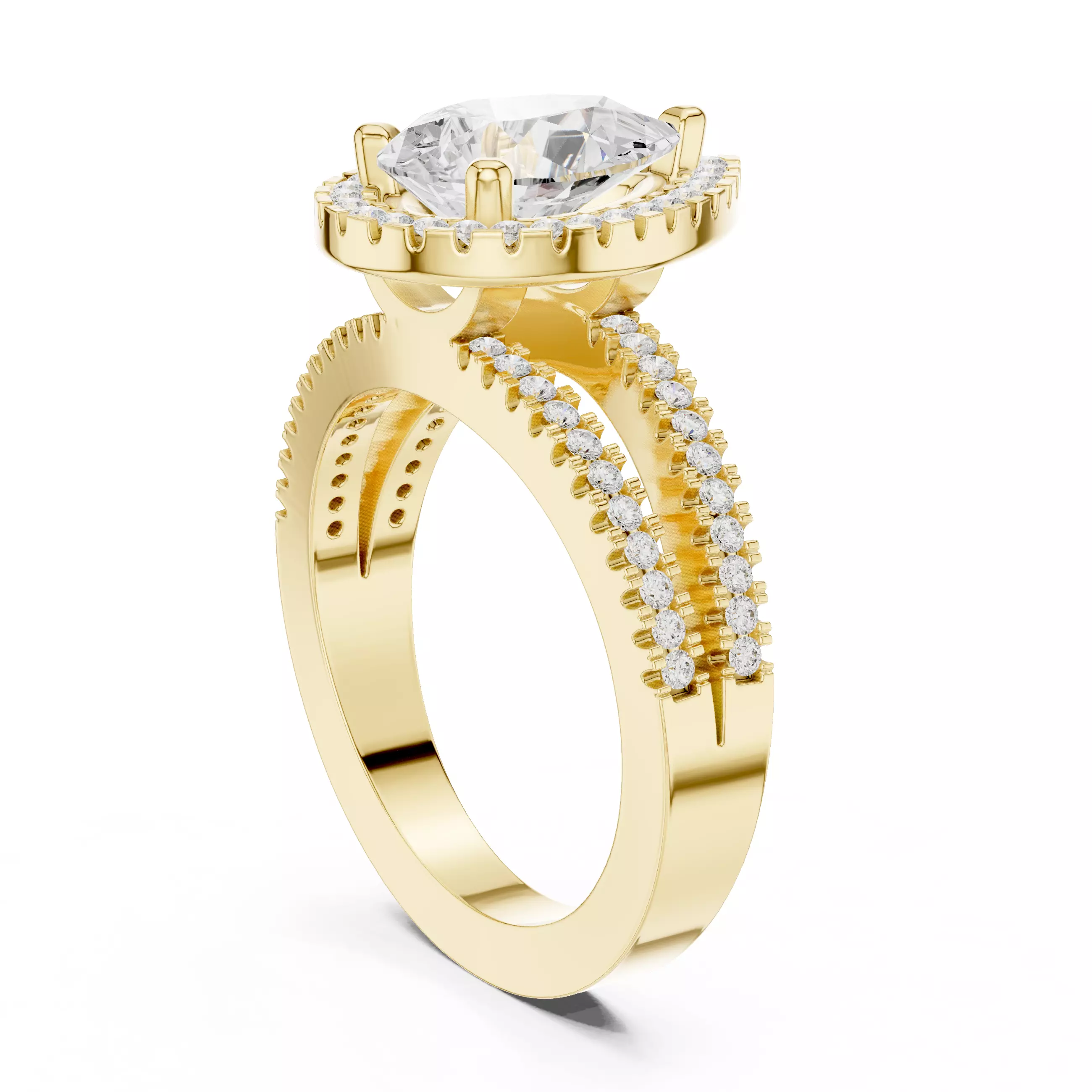 Solitaire Ring 3dm stl renders animation videos details 3D print model_13
