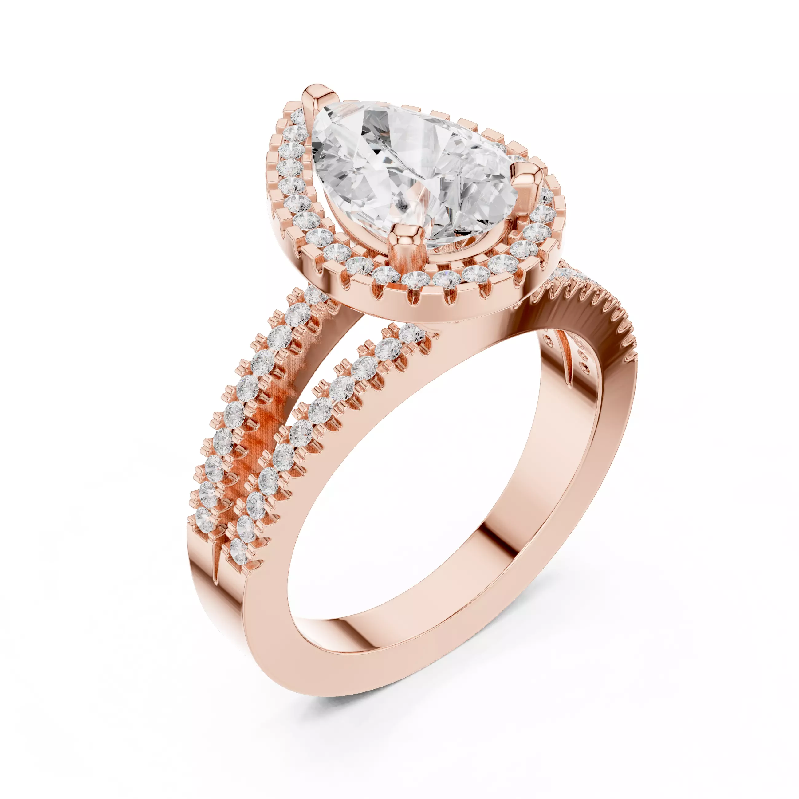 Solitaire Ring 3dm stl renders animation videos details 3D print model_6