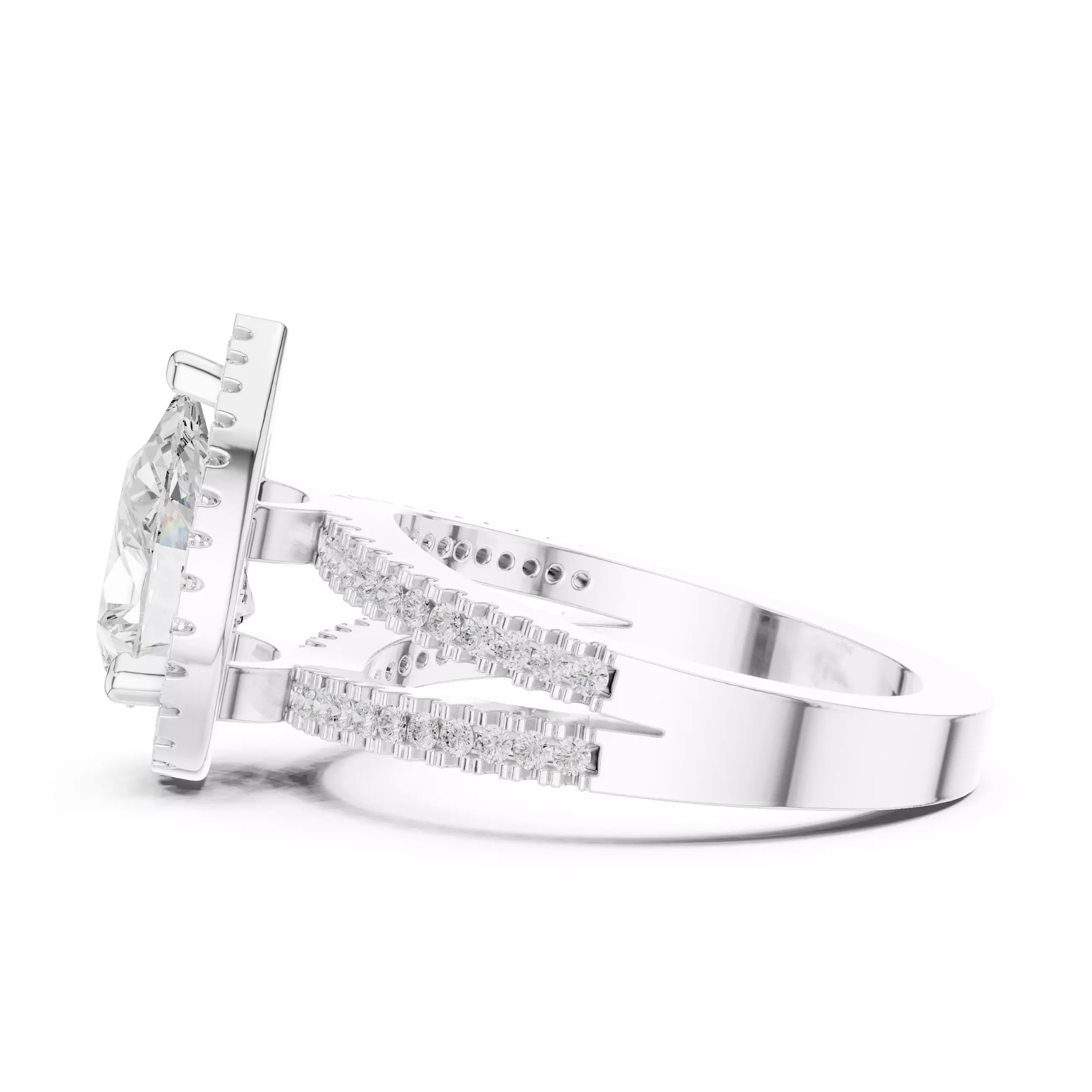 Solitaire Ring 3dm stl renders animation videos details 3D print model_11