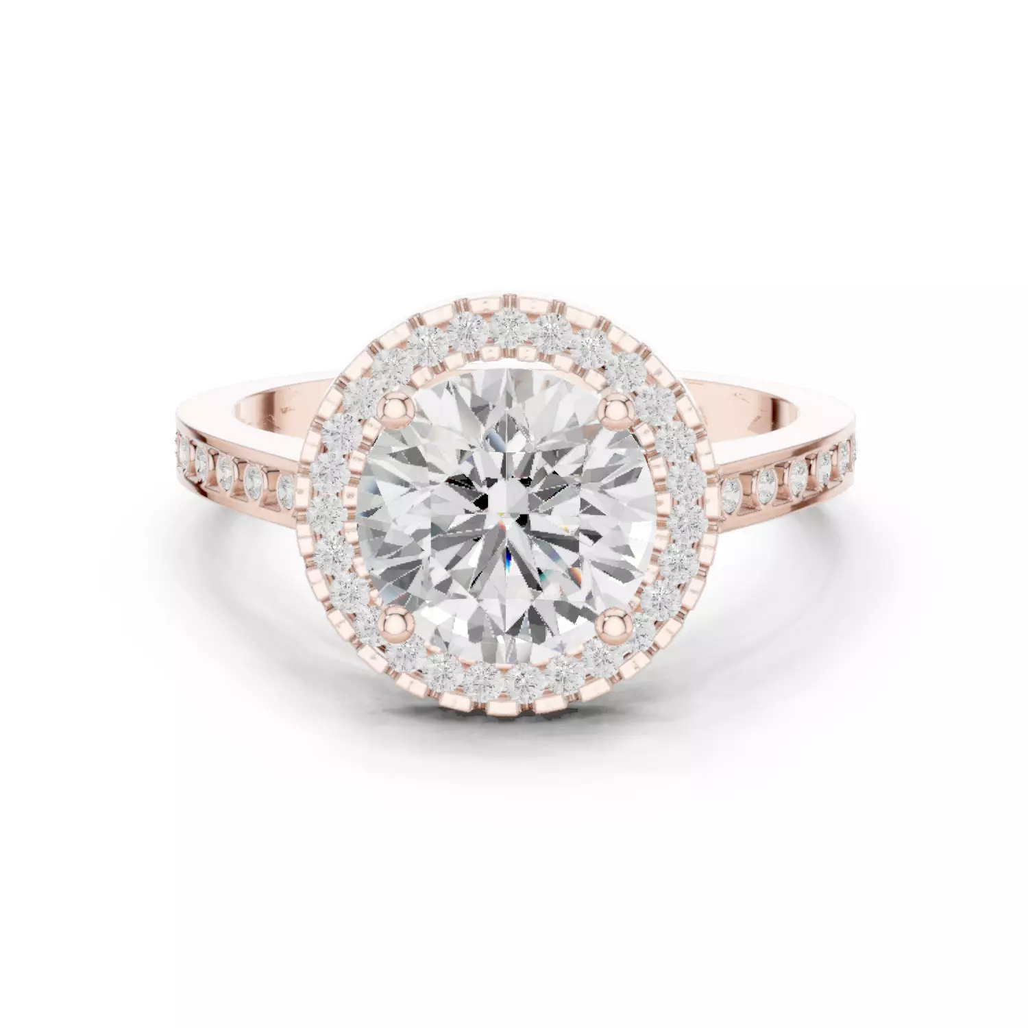 Solitaire Ring 3dm stl renders animation videos details 3D print model_0