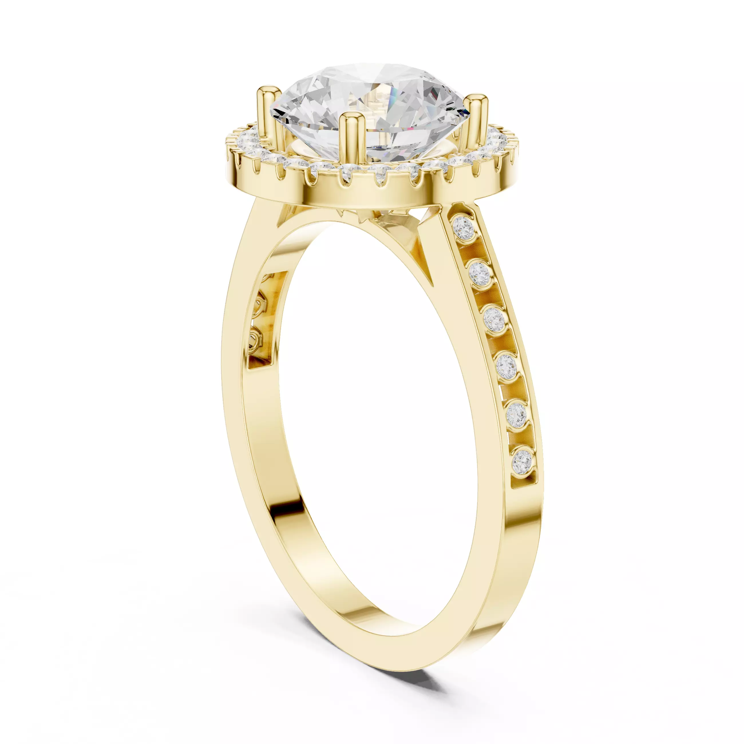 Solitaire Ring 3dm stl renders animation videos details 3D print model_15