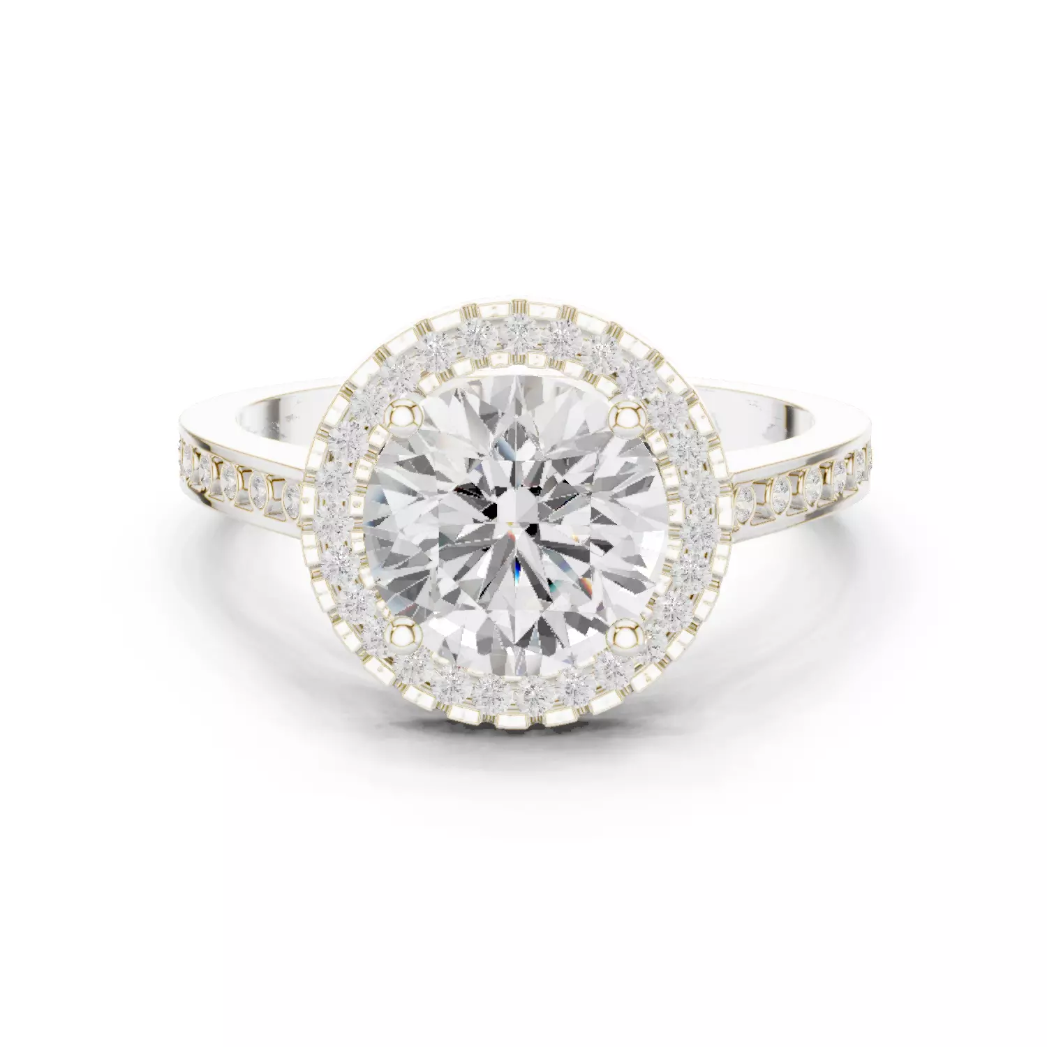 Solitaire Ring 3dm stl renders animation videos details 3D print model_1