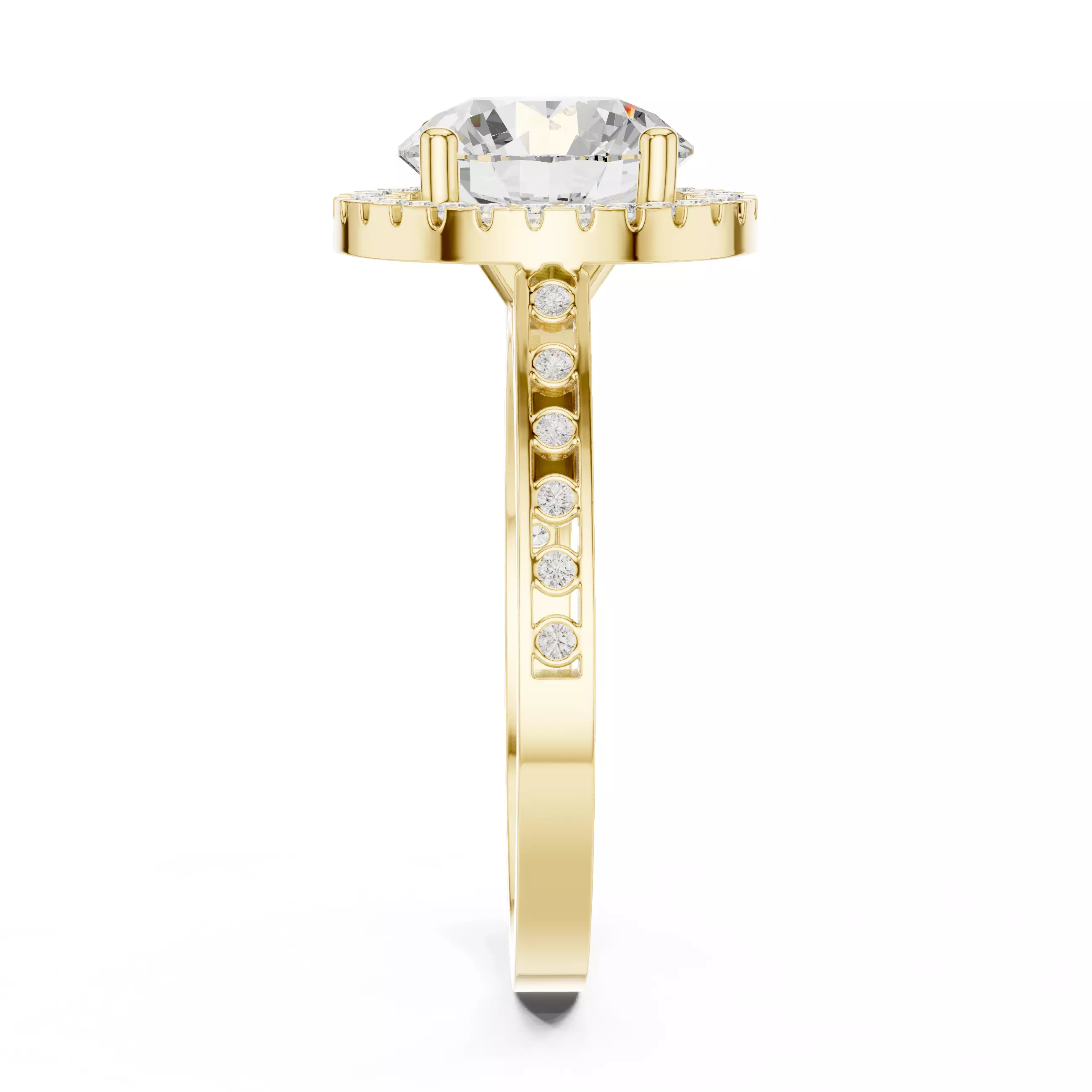 Solitaire Ring 3dm stl renders animation videos details 3D print model_17