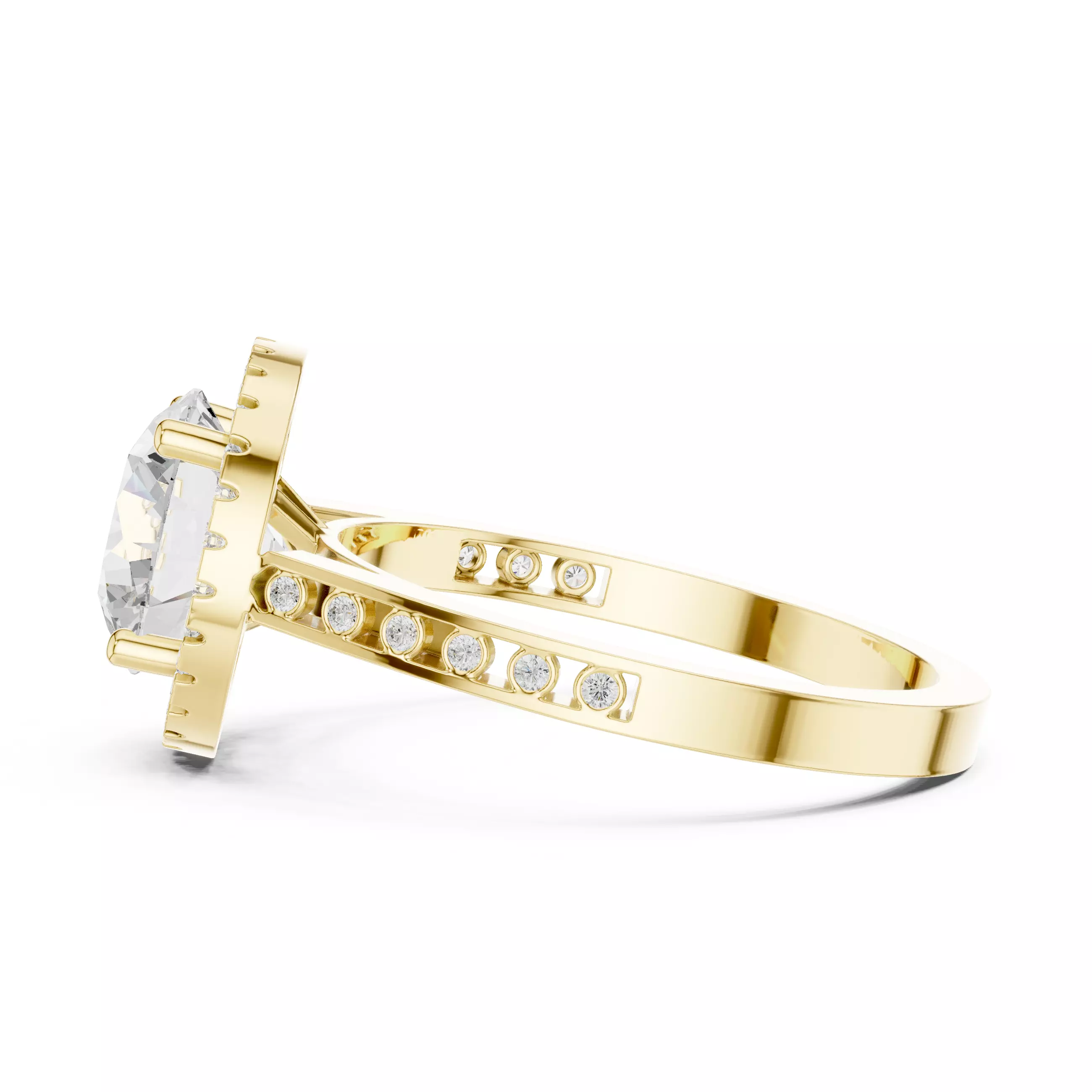 Solitaire Ring 3dm stl renders animation videos details 3D print model_18