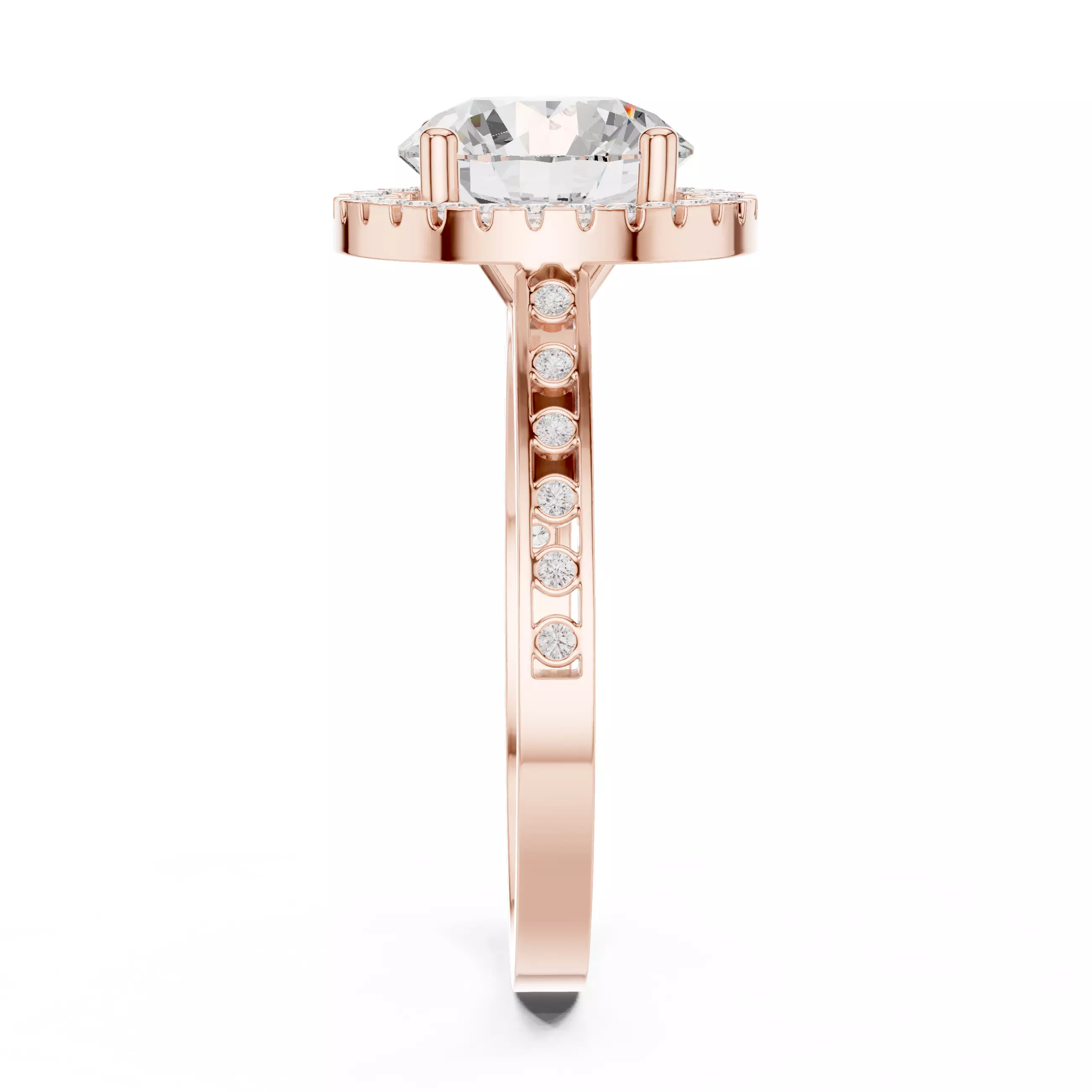 Solitaire Ring 3dm stl renders animation videos details 3D print model_7