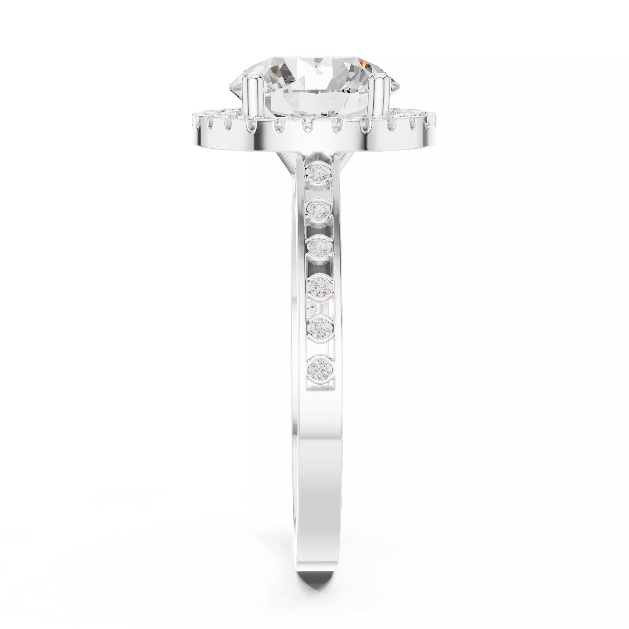 Solitaire Ring 3dm stl renders animation videos details 3D print model_12