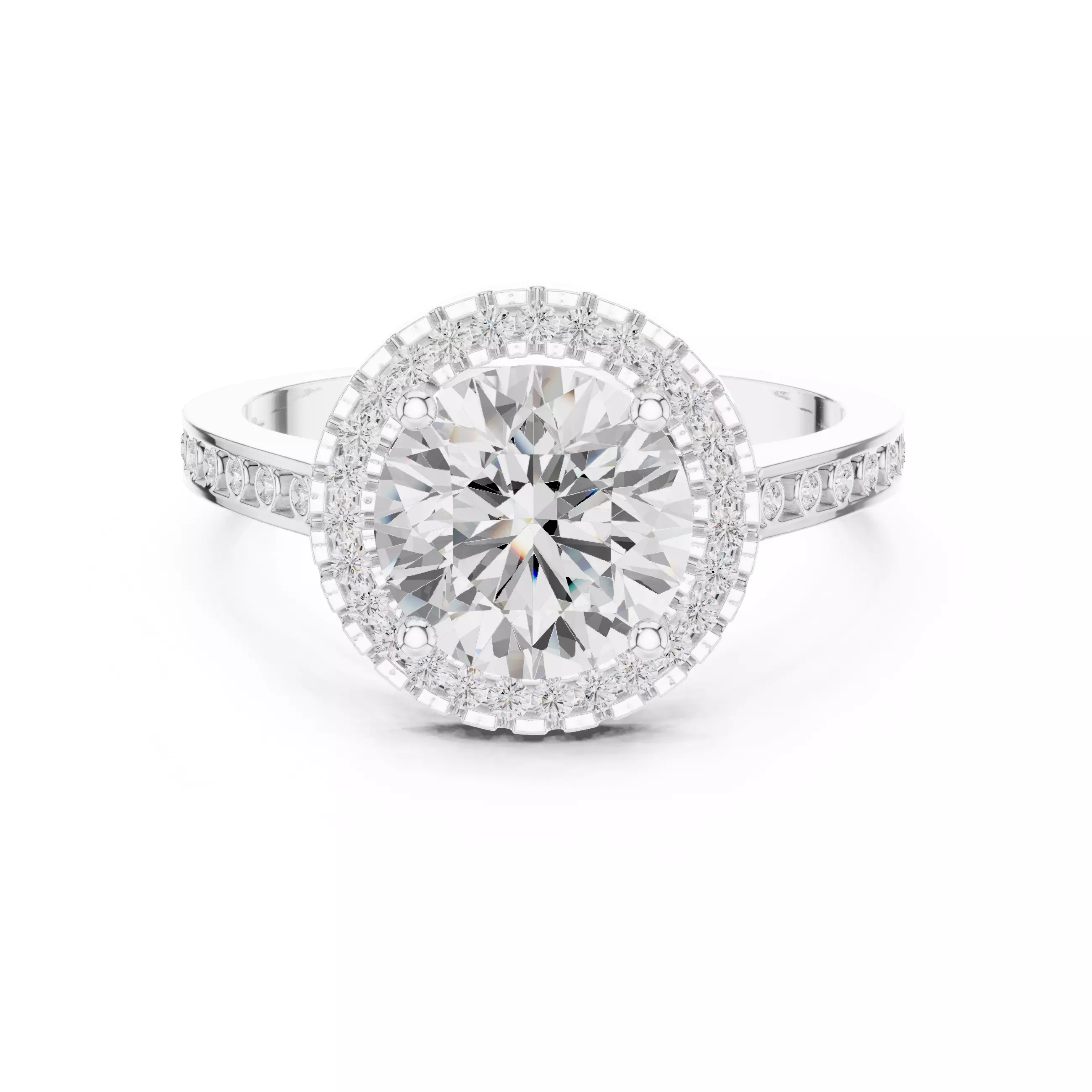 Solitaire Ring 3dm stl renders animation videos details 3D print model_14