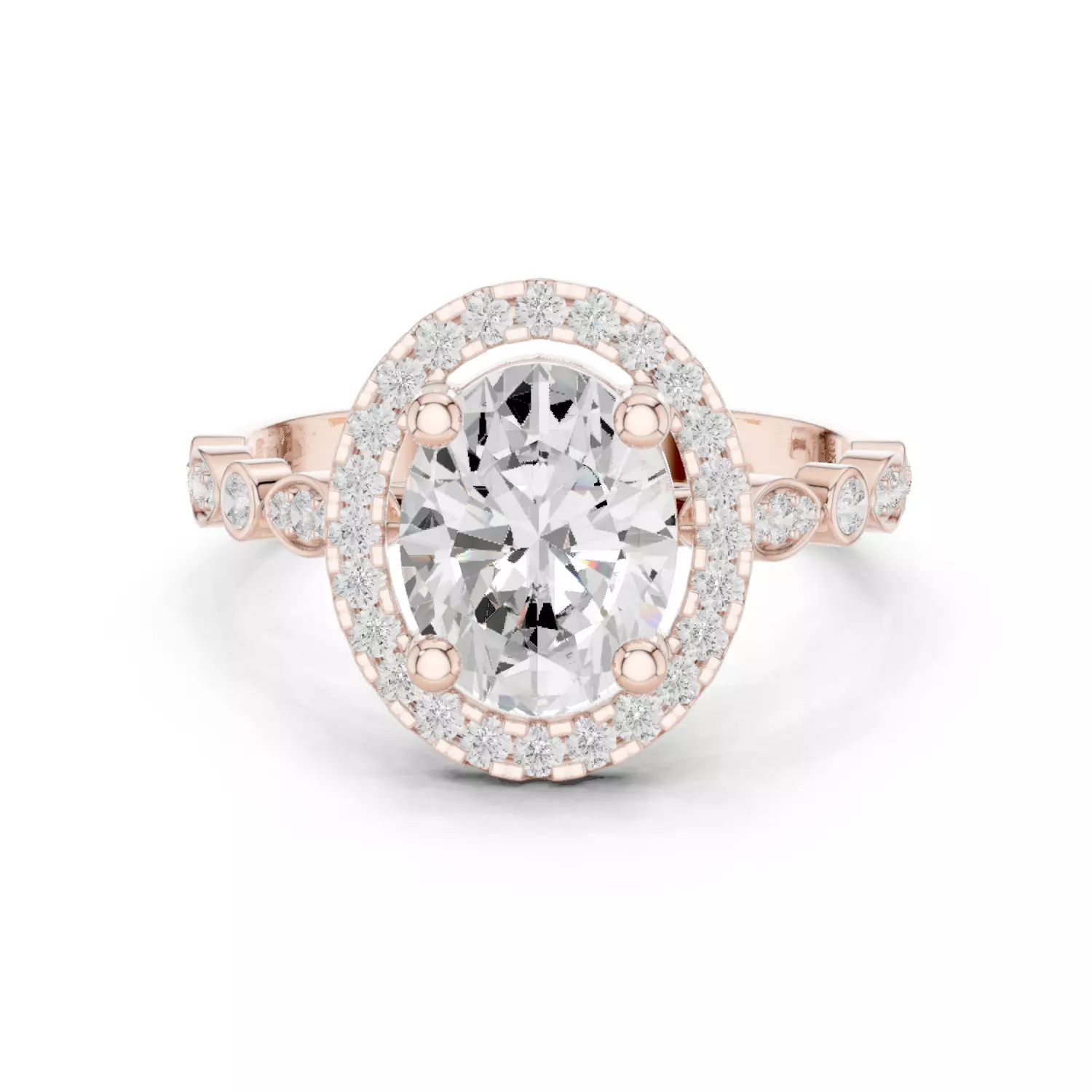 Solitaire Ring 3dm stl renders animation videos details 3D print model_0