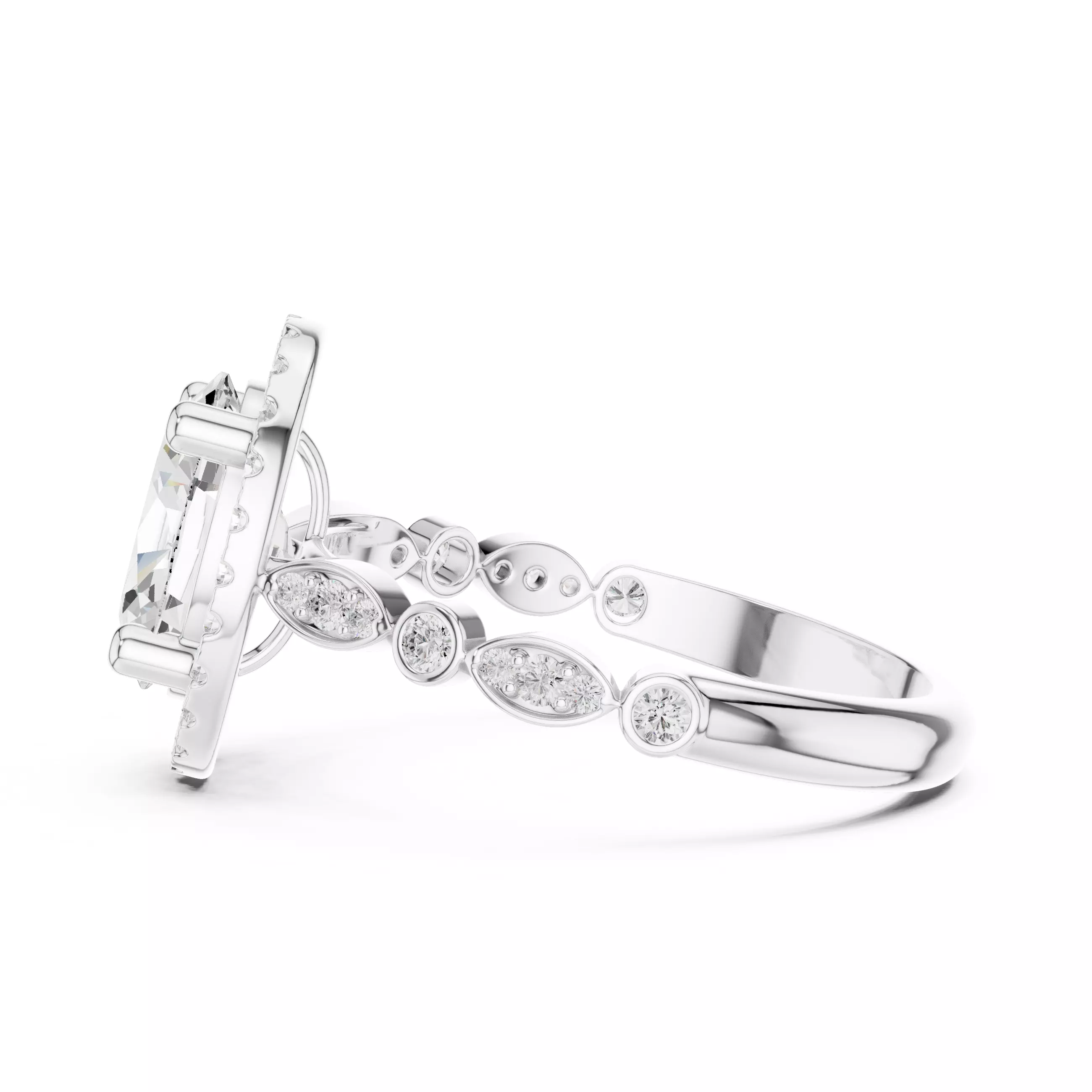 Solitaire Ring 3dm stl renders animation videos details 3D print model_11