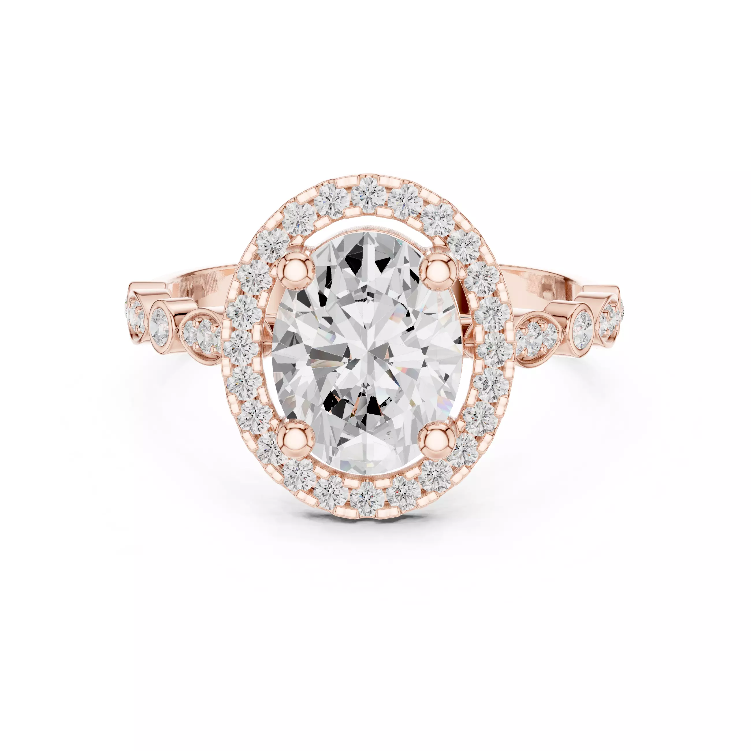 Solitaire Ring 3dm stl renders animation videos details 3D print model_8