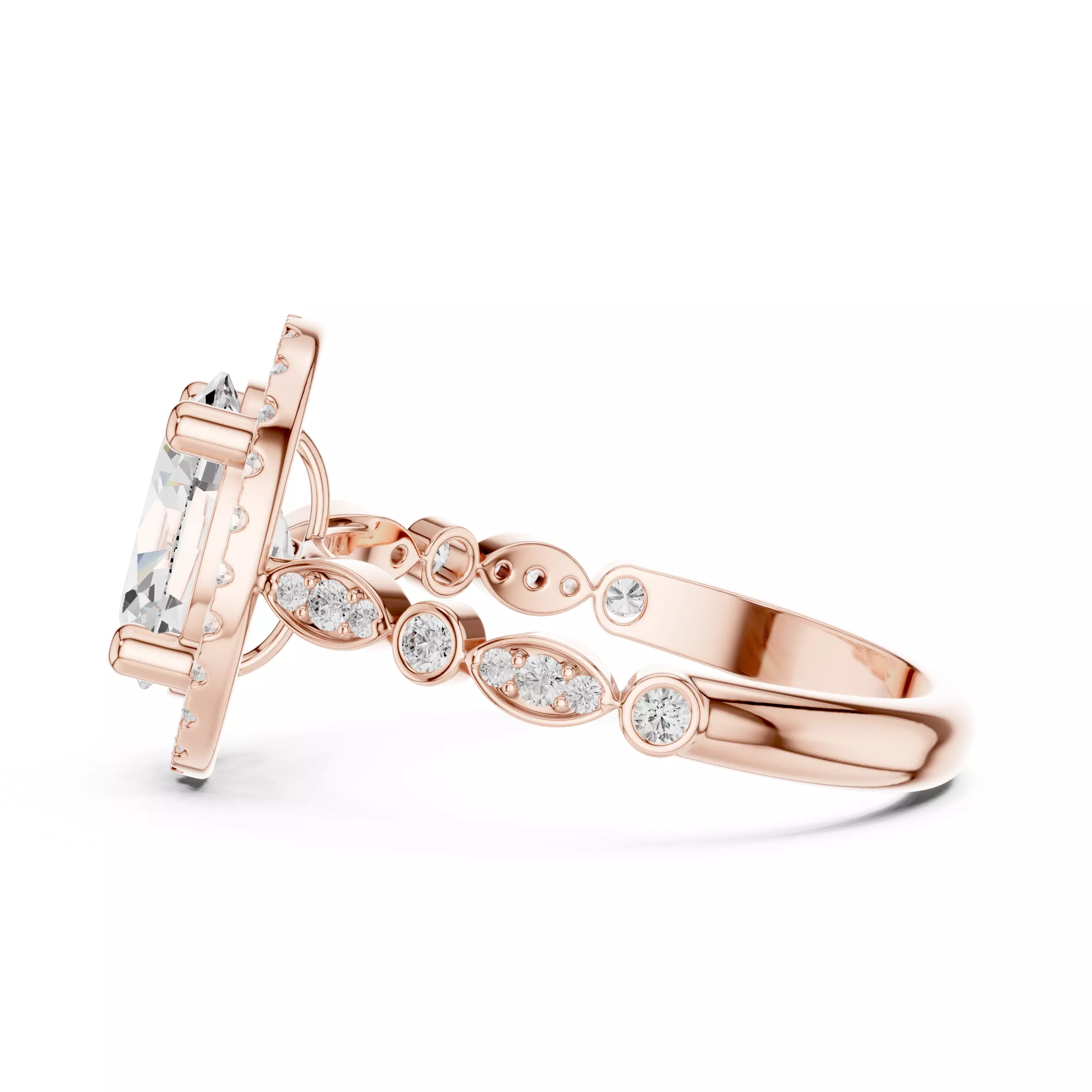 Solitaire Ring 3dm stl renders animation videos details 3D print model_7