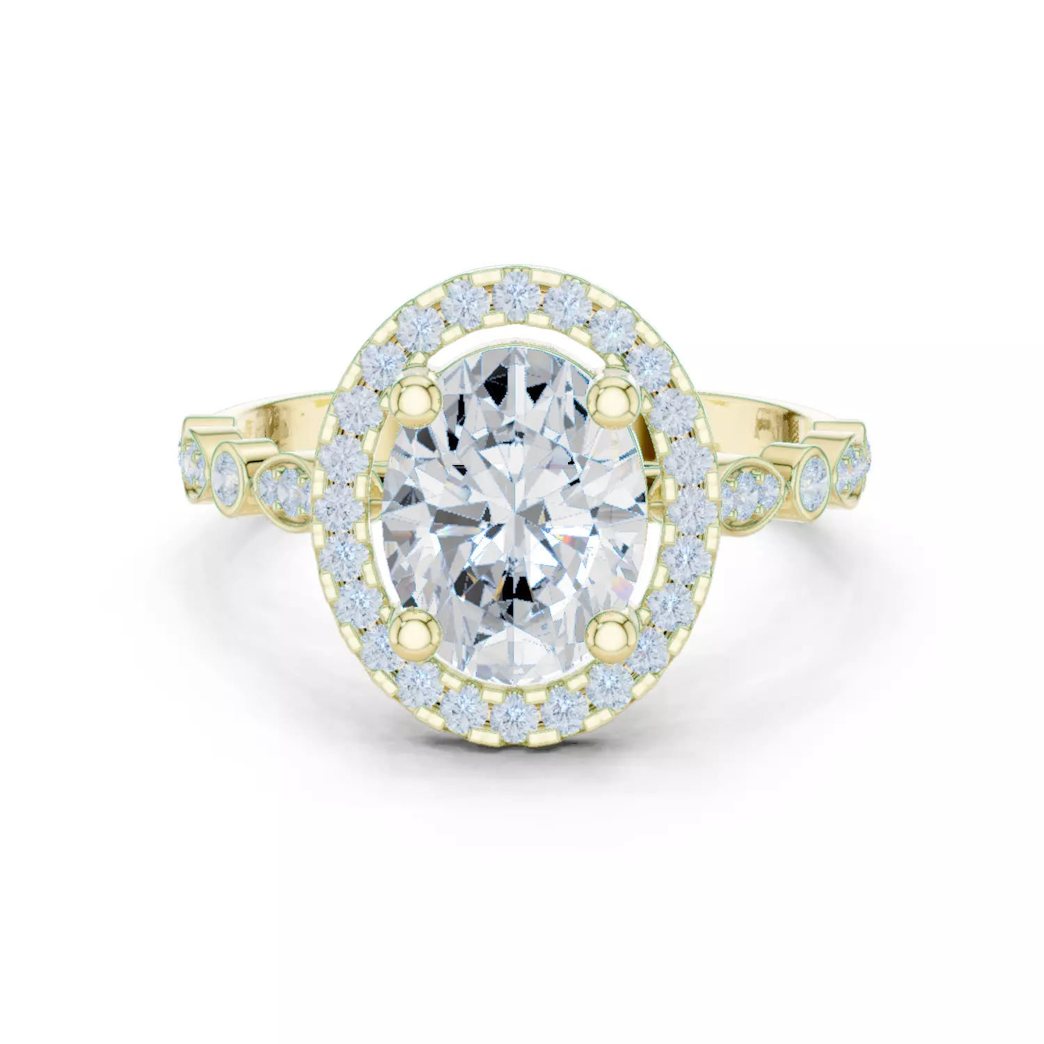 Solitaire Ring 3dm stl renders animation videos details 3D print model_2