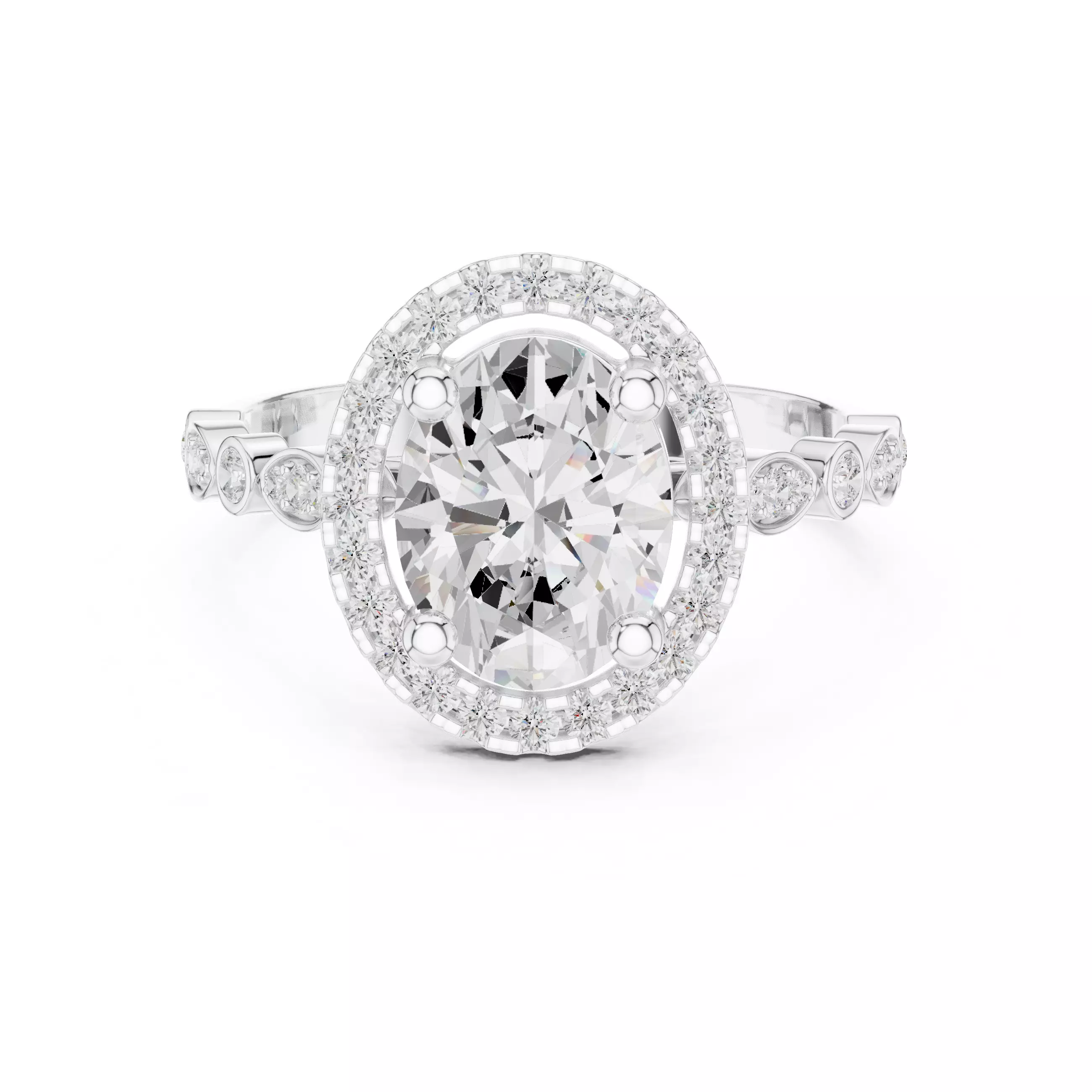 Solitaire Ring 3dm stl renders animation videos details 3D print model_12