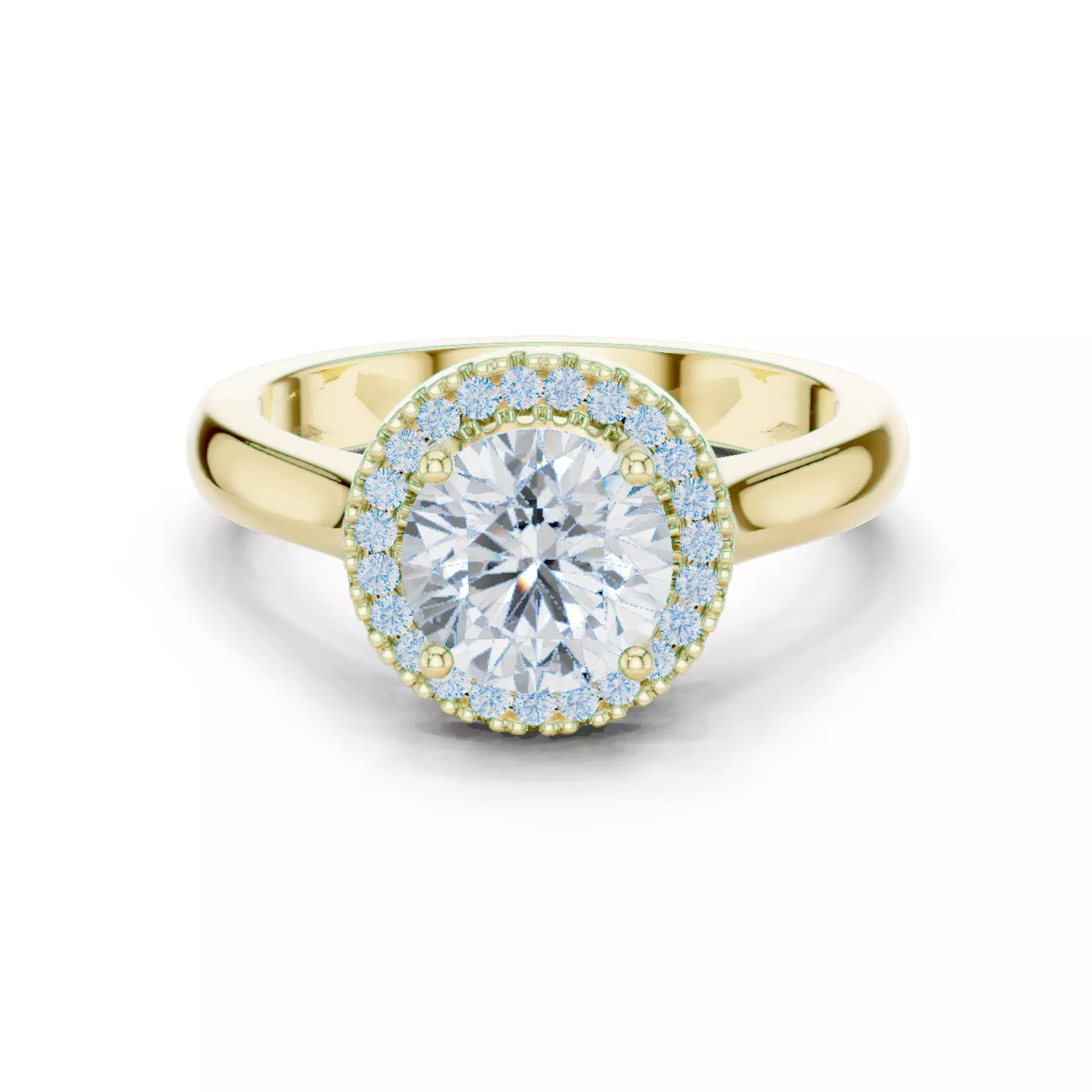 Solitaire Ring 3dm stl renders animation videos details 3D print model_2