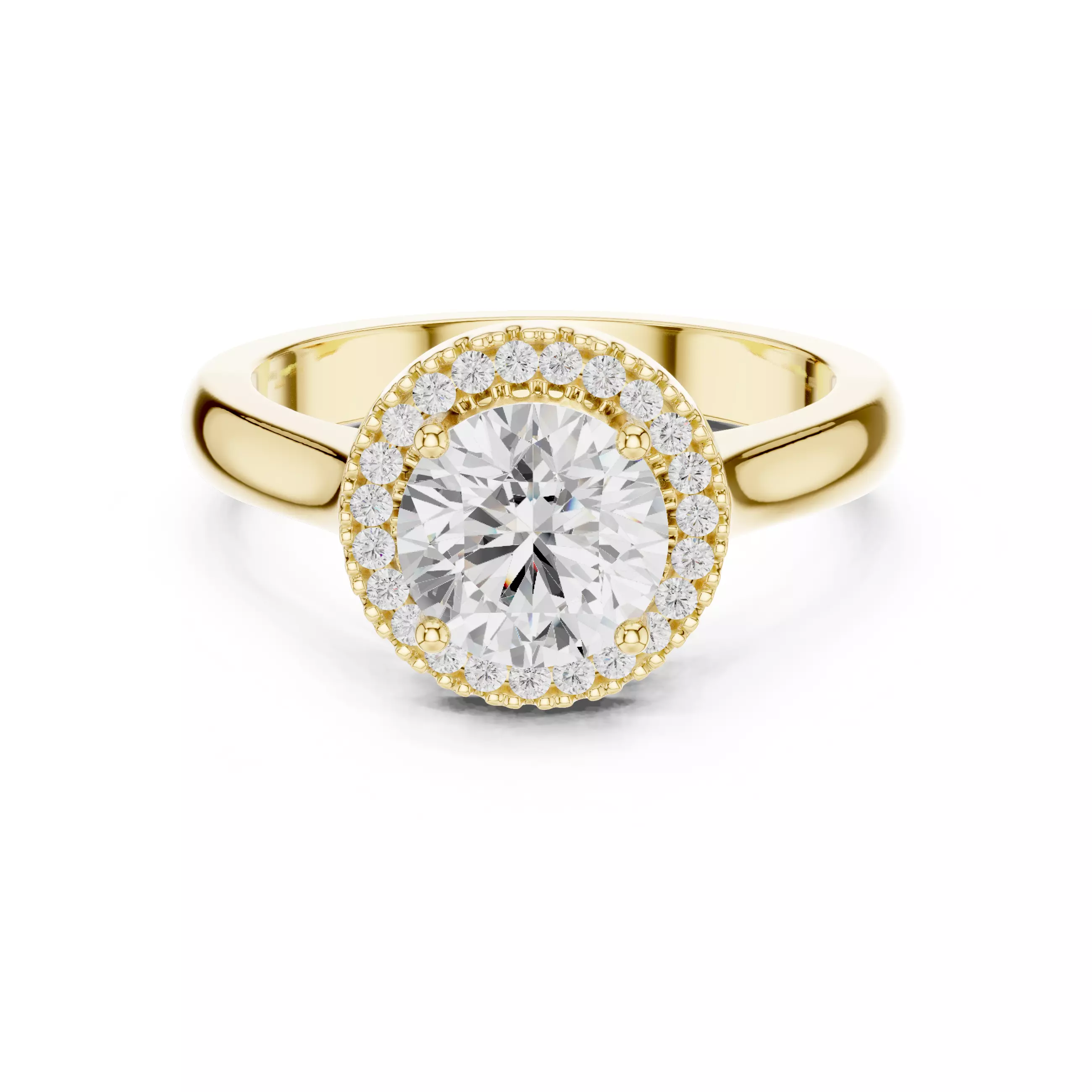 Solitaire Ring 3dm stl renders animation videos details 3D print model_16