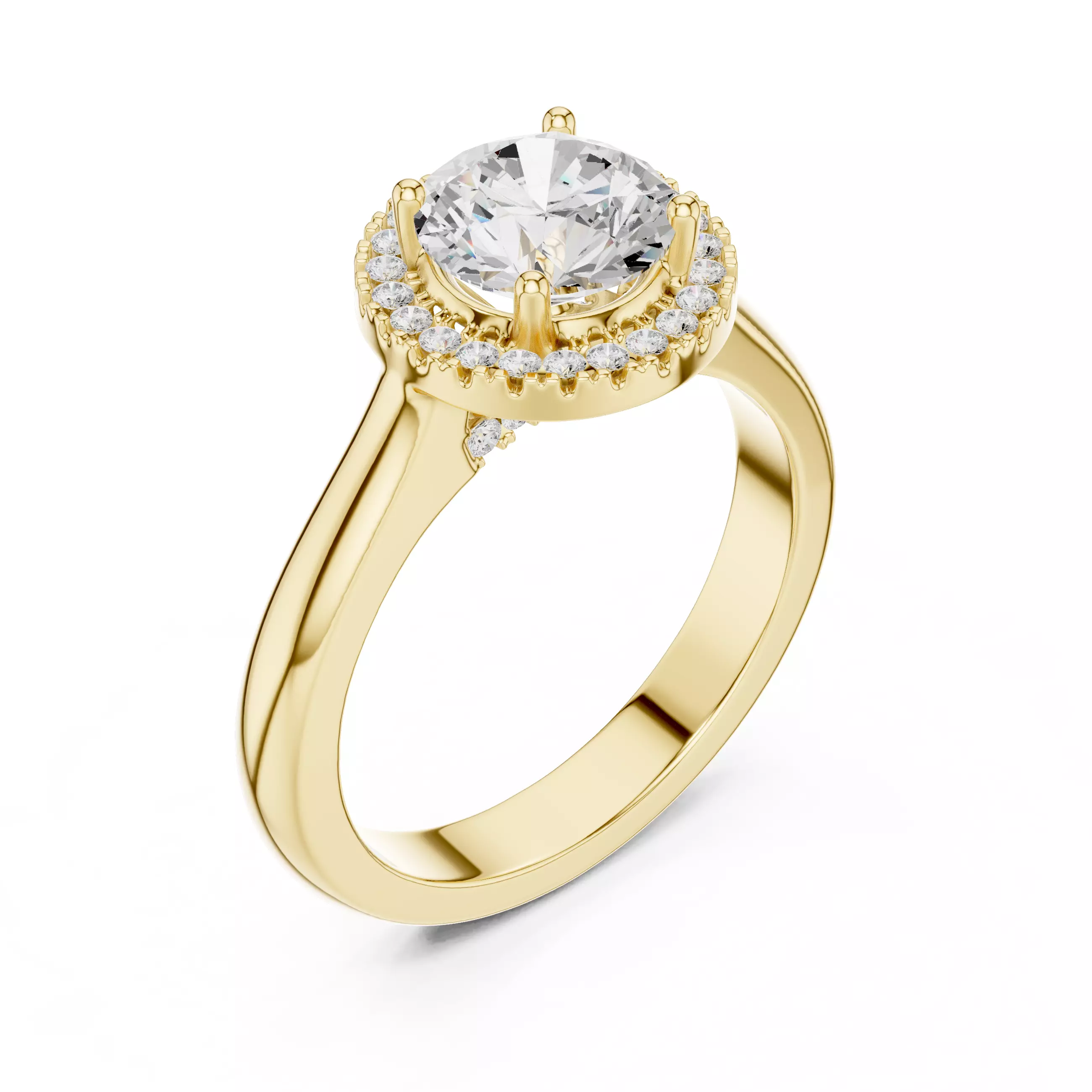 Solitaire Ring 3dm stl renders animation videos details 3D print model_14