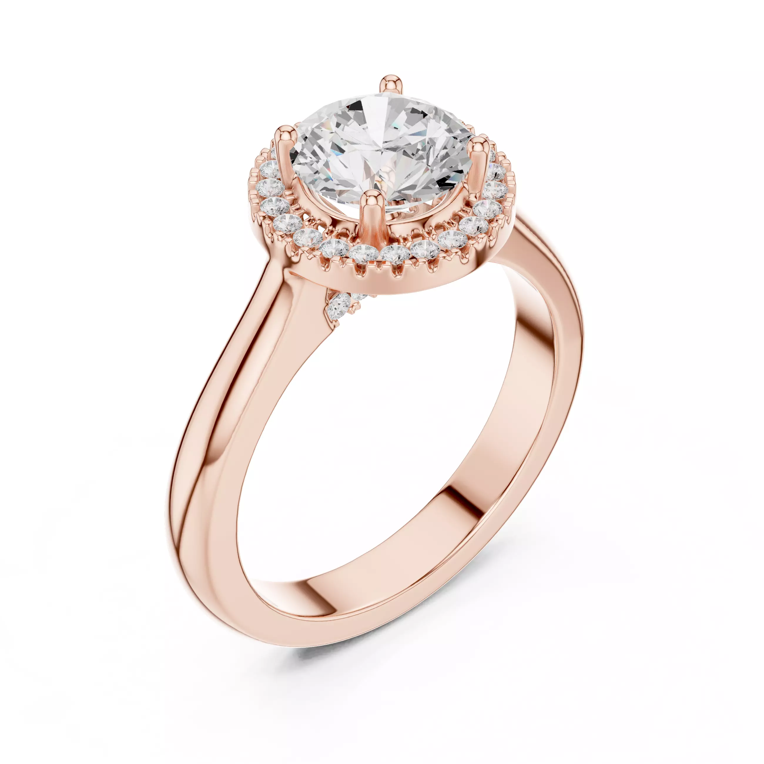 Solitaire Ring 3dm stl renders animation videos details 3D print model_6