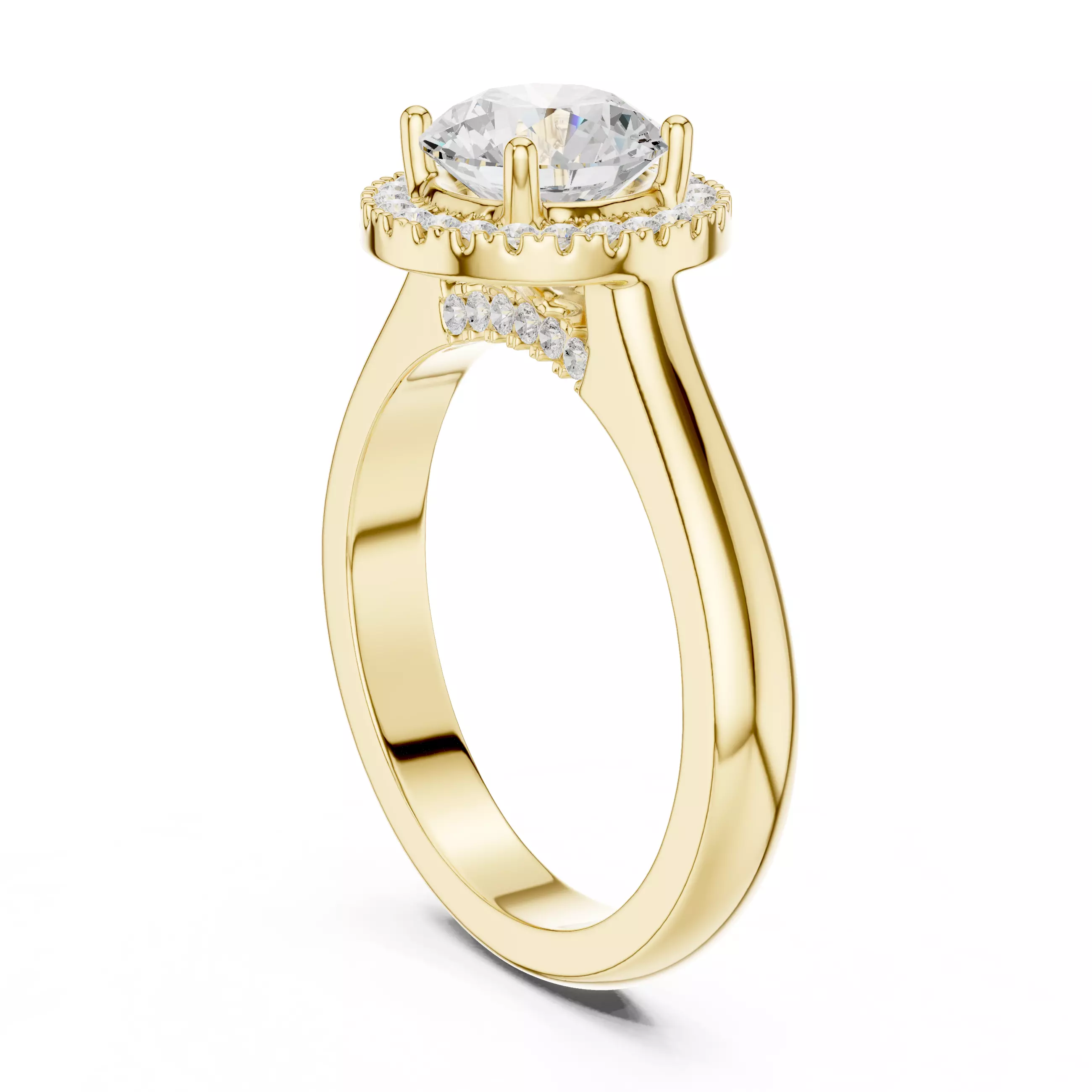 Solitaire Ring 3dm stl renders animation videos details 3D print model_13