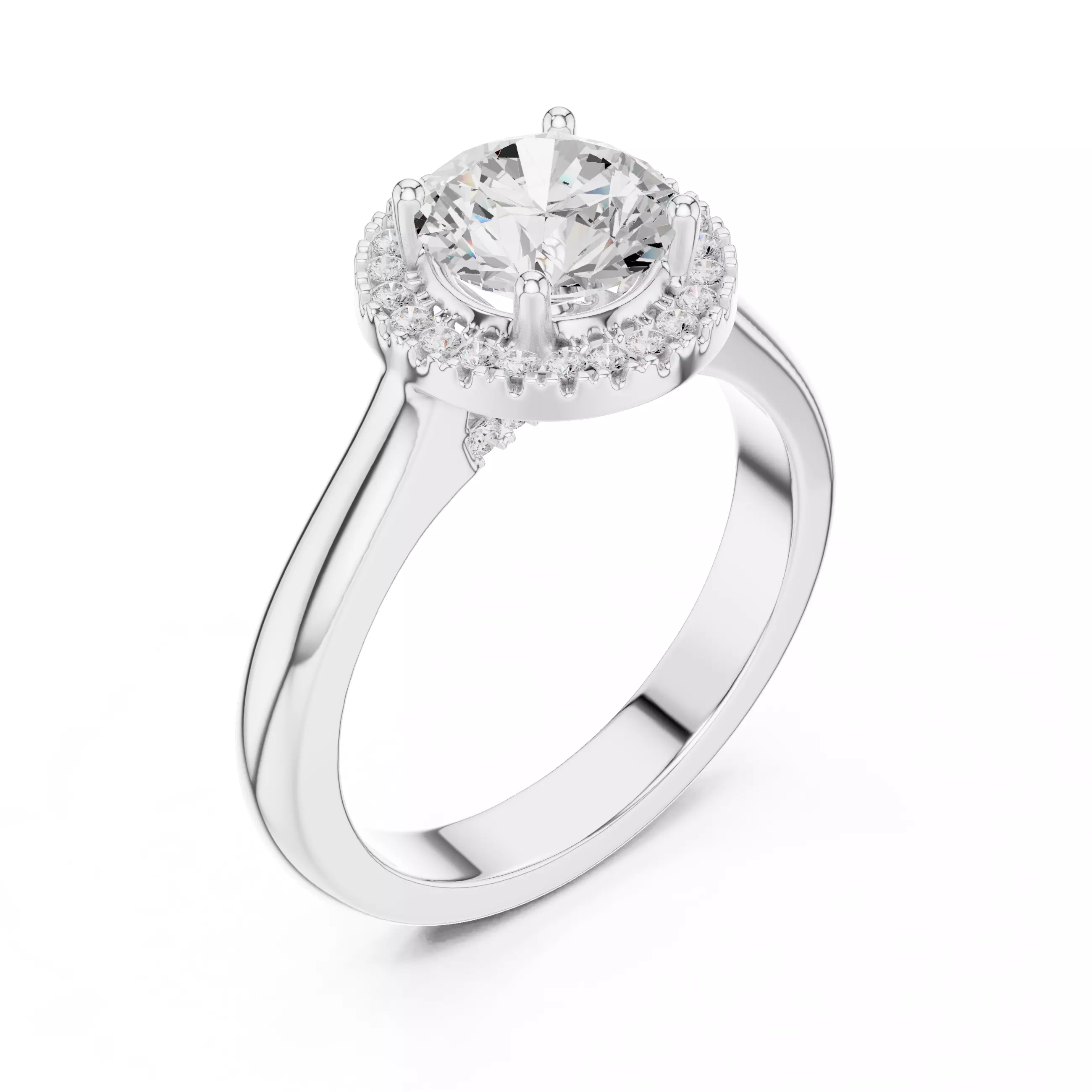 Solitaire Ring 3dm stl renders animation videos details 3D print model_10