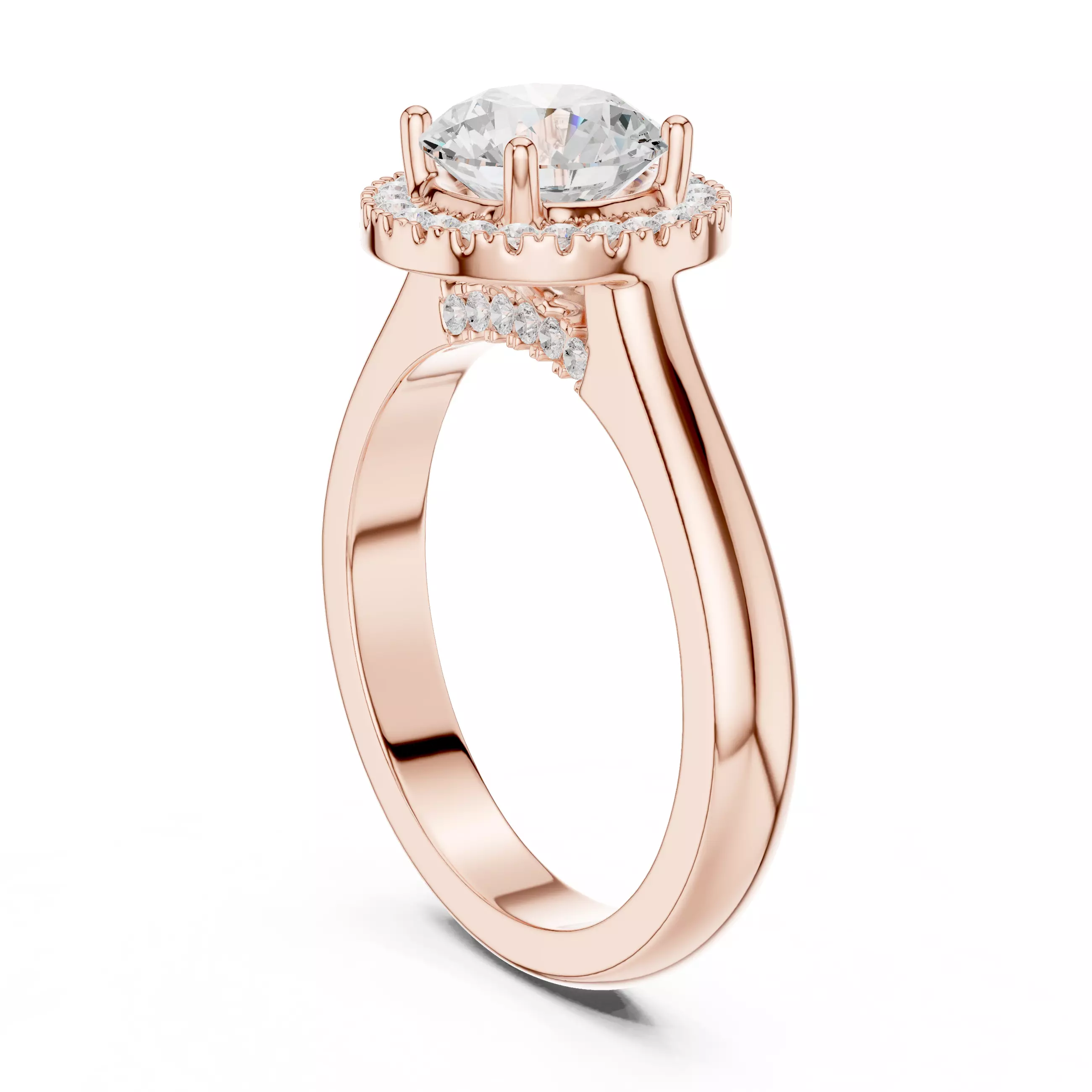 Solitaire Ring 3dm stl renders animation videos details 3D print model_5