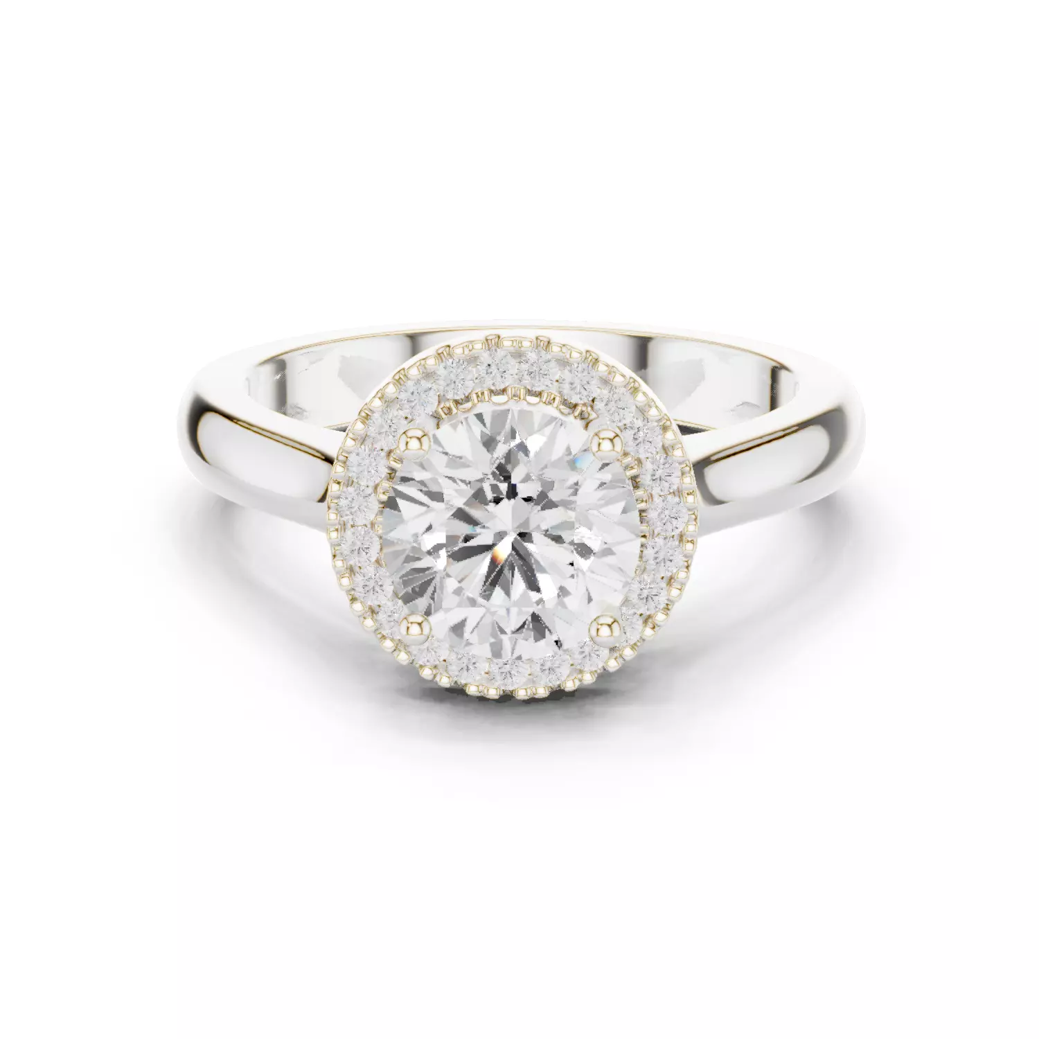 Solitaire Ring 3dm stl renders animation videos details 3D print model_1