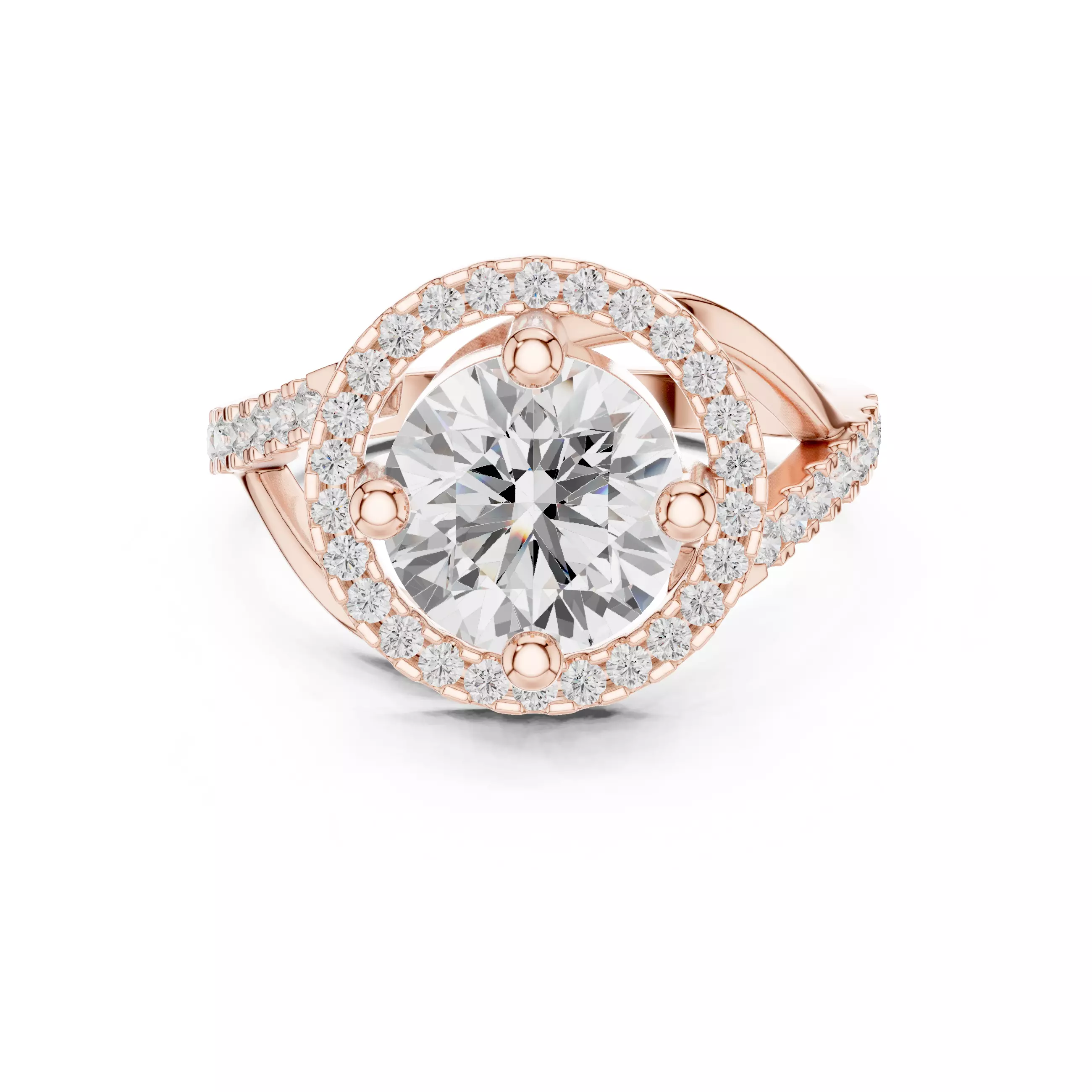 Solitaire Ring 3dm stl renders animation videos details 3D print model_8