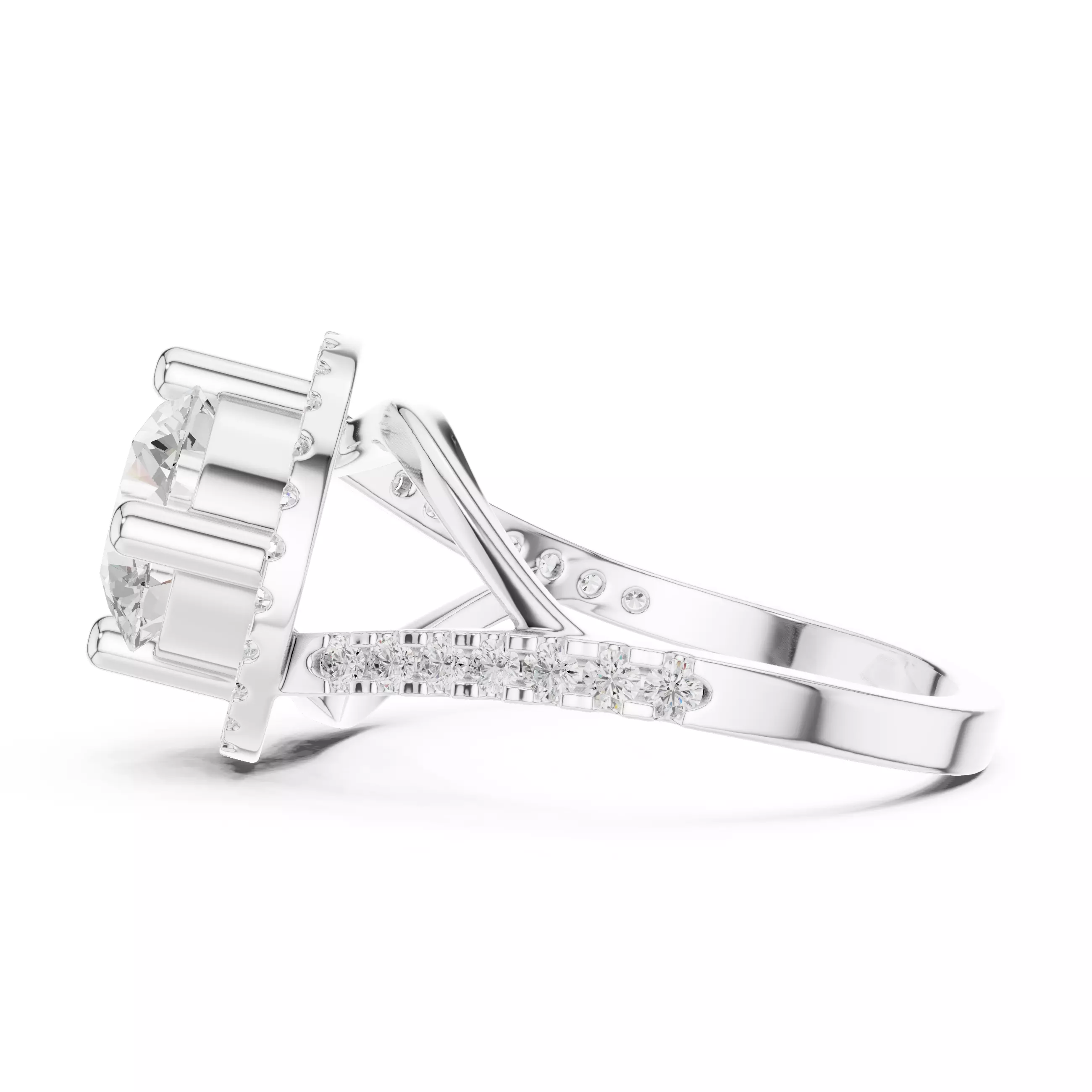 Solitaire Ring 3dm stl renders animation videos details 3D print model_11