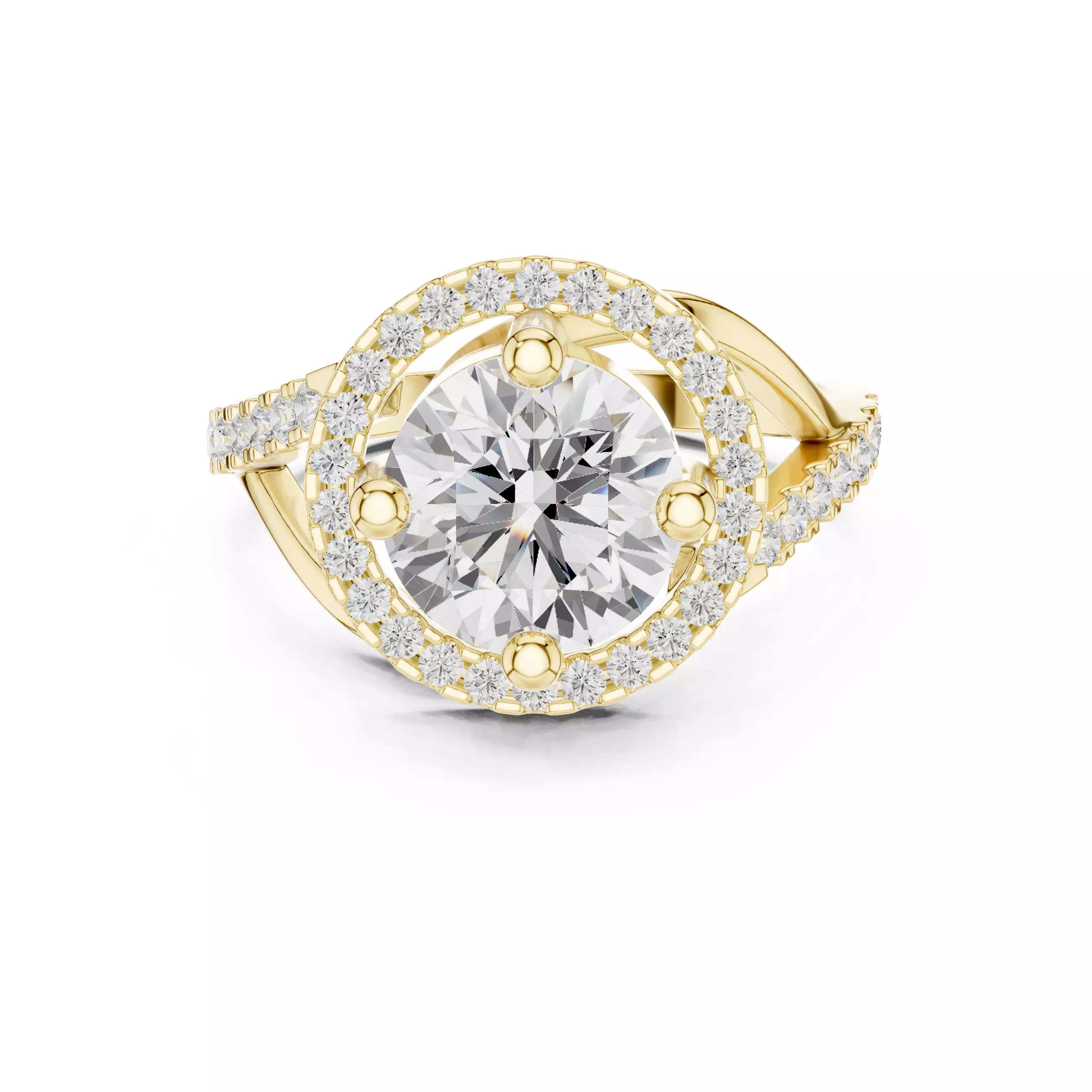 Solitaire Ring 3dm stl renders animation videos details 3D print model_16