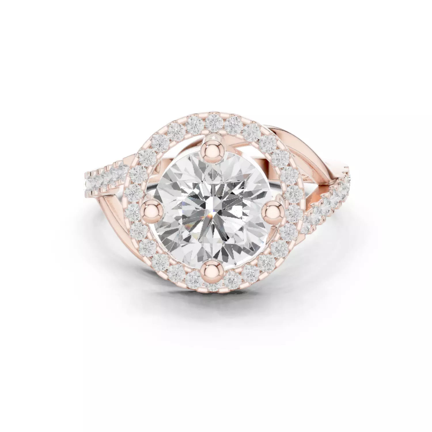 Solitaire Ring 3dm stl renders animation videos details 3D print model_0