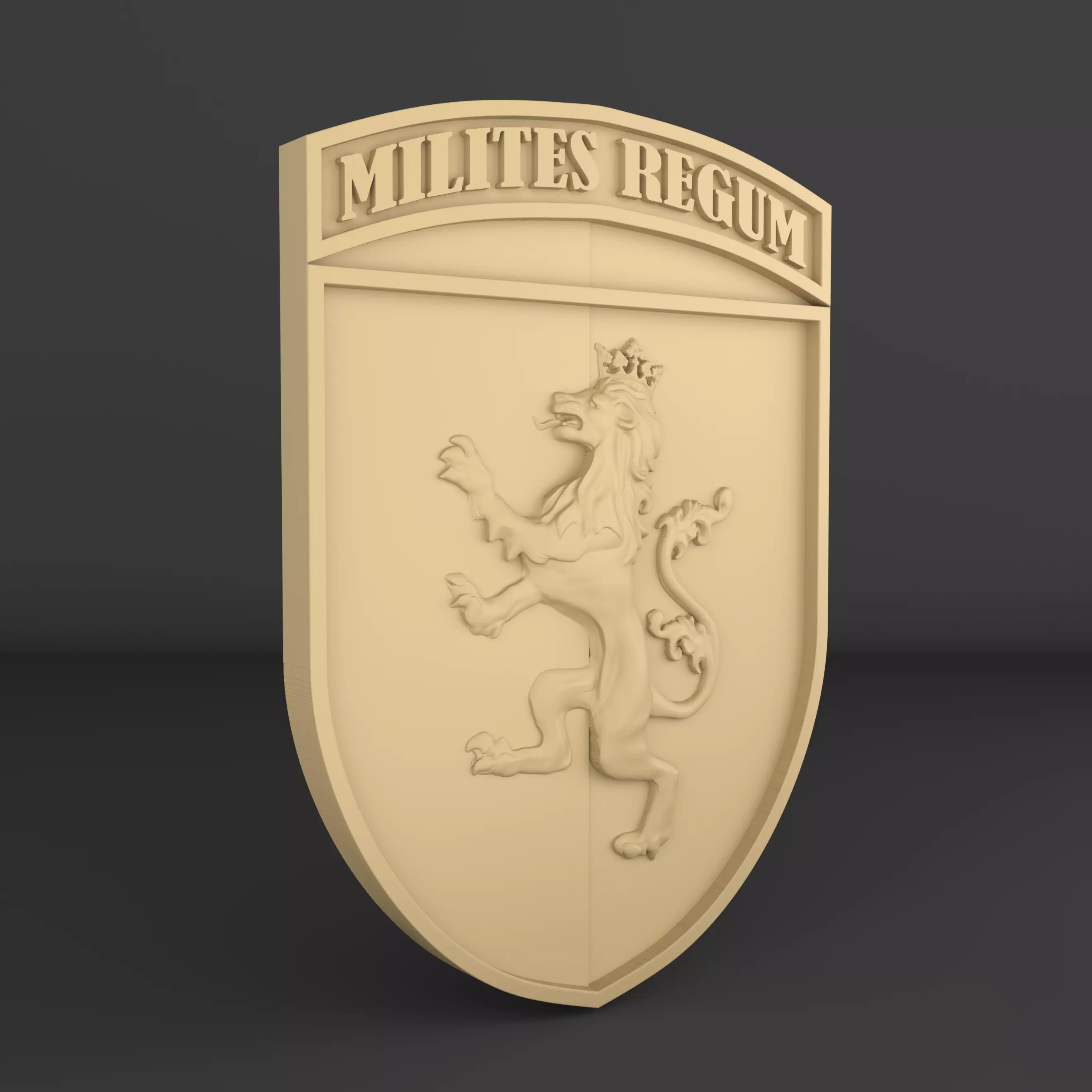 Emblem of Ukraine MILITES REGUM 3D print model 3D print model_2