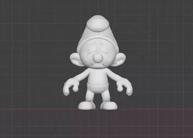 Weepy Smurf 3D print model