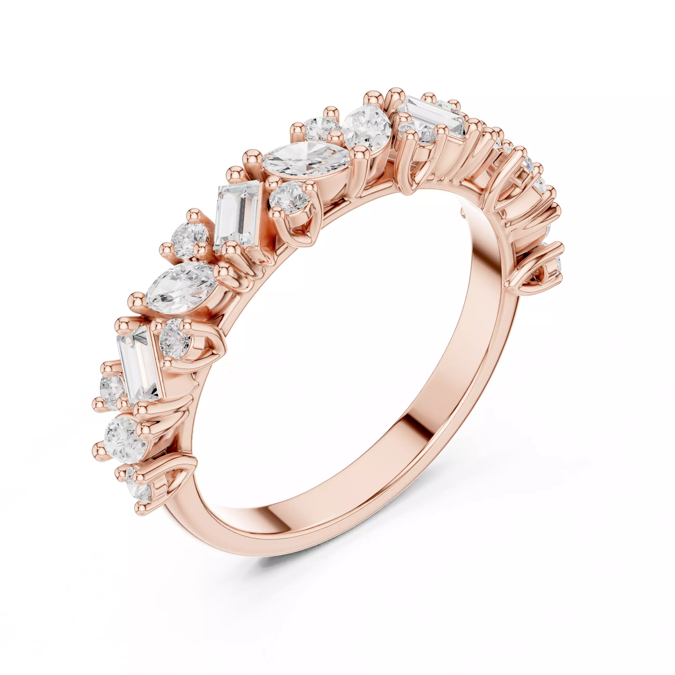 Solitaire Ring 3dm stl renders animation videos details 3D print model_7