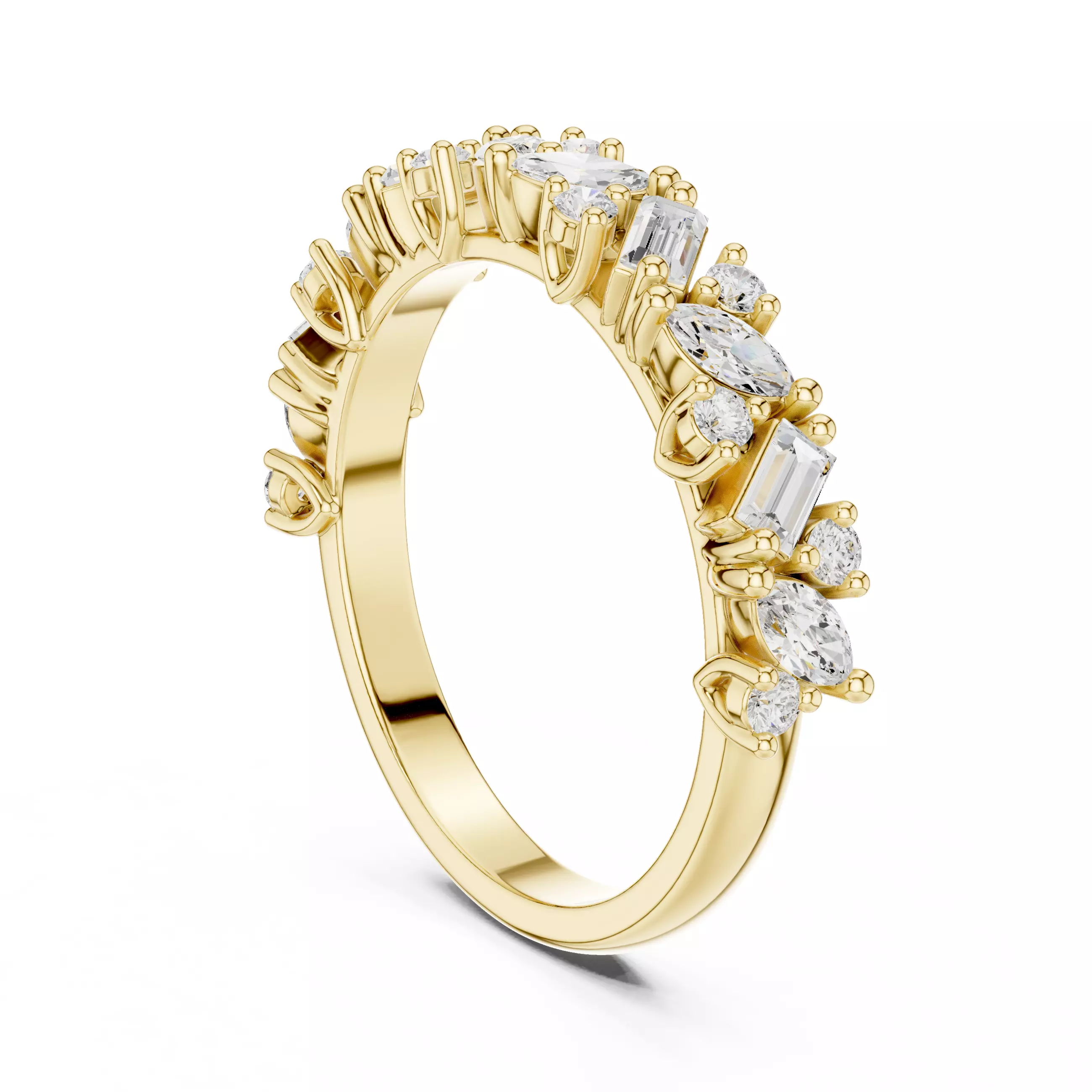 Solitaire Ring 3dm stl renders animation videos details 3D print model_13