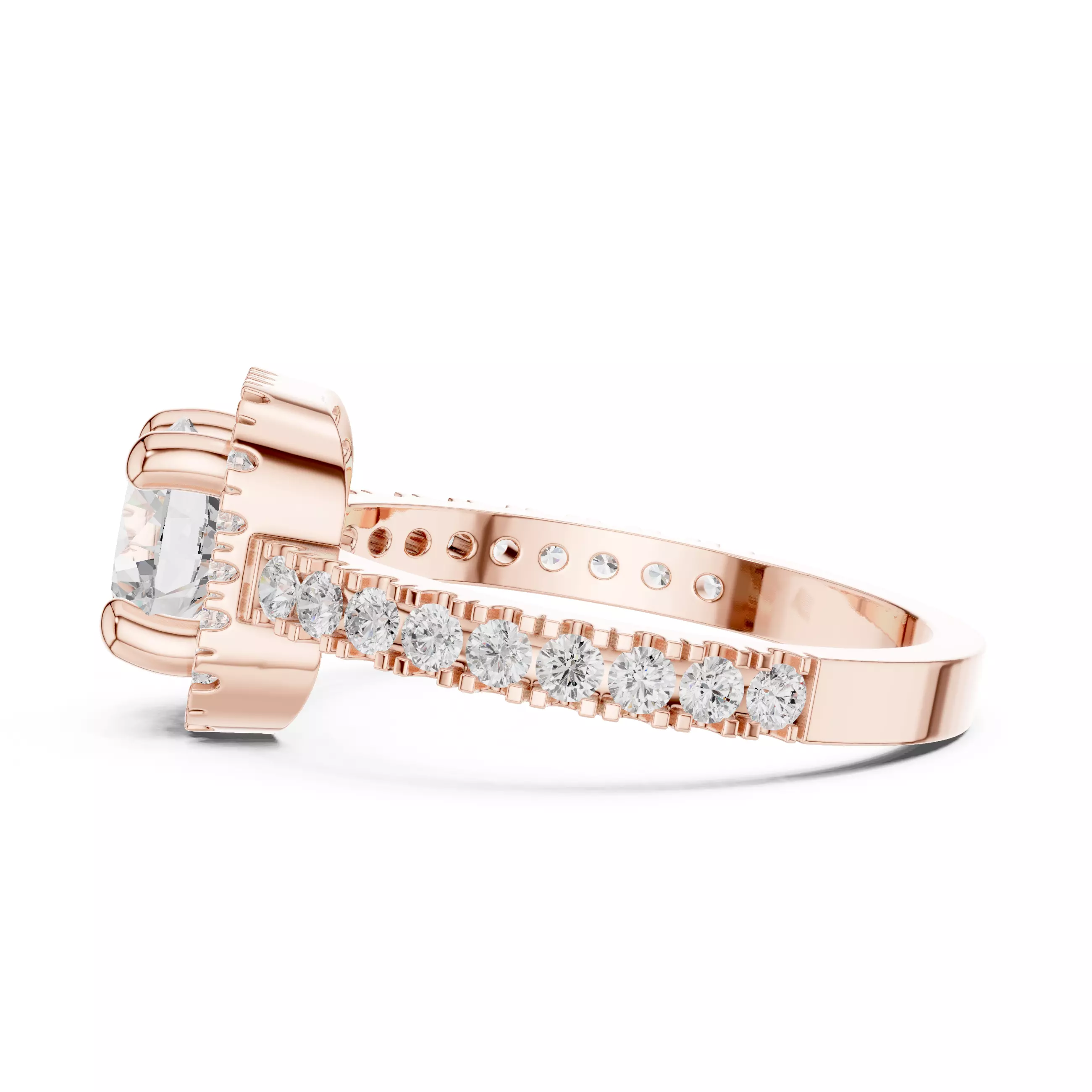 Solitaire Ring 3dm stl renders animation videos details 3D print model_8