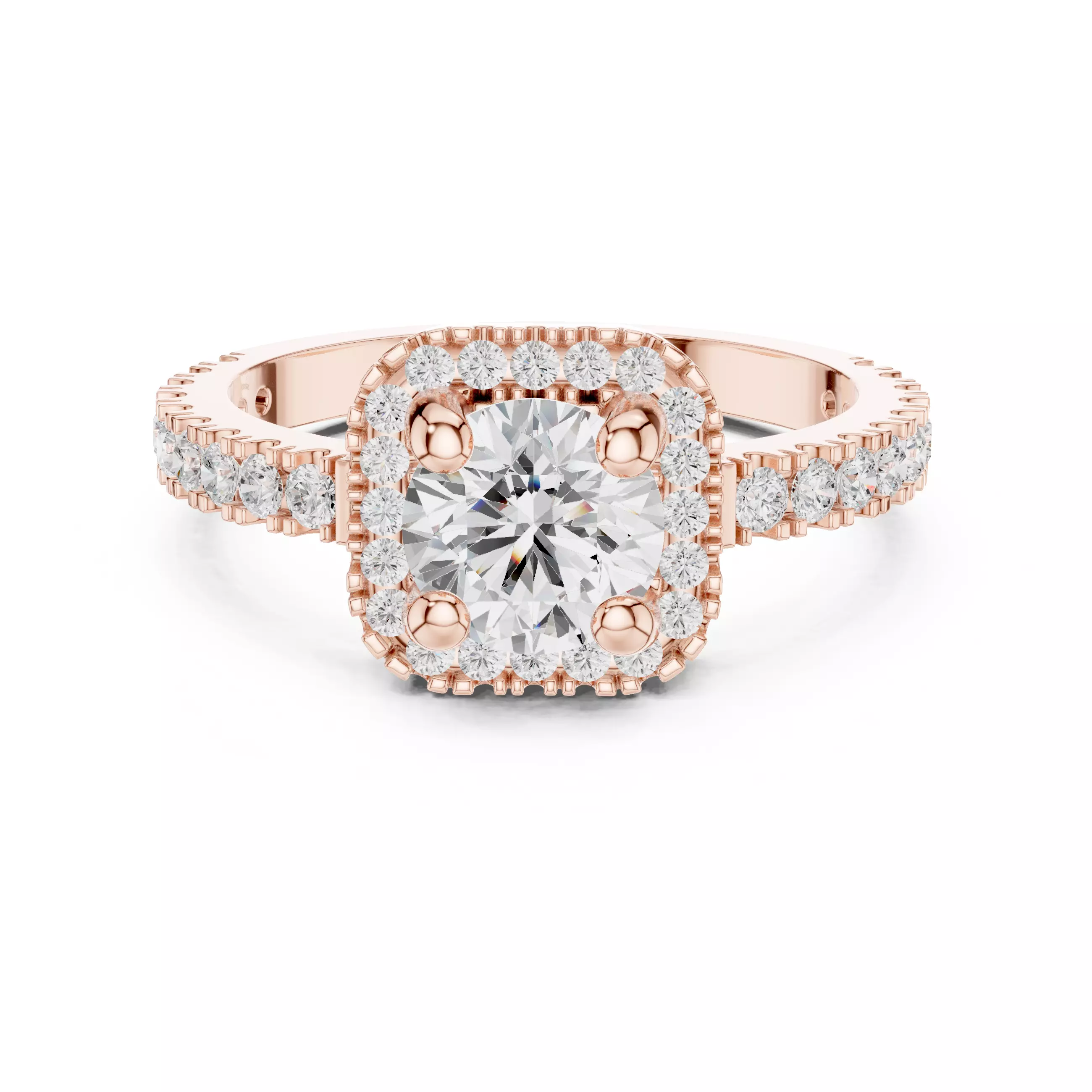 Solitaire Ring 3dm stl renders animation videos details 3D print model_0