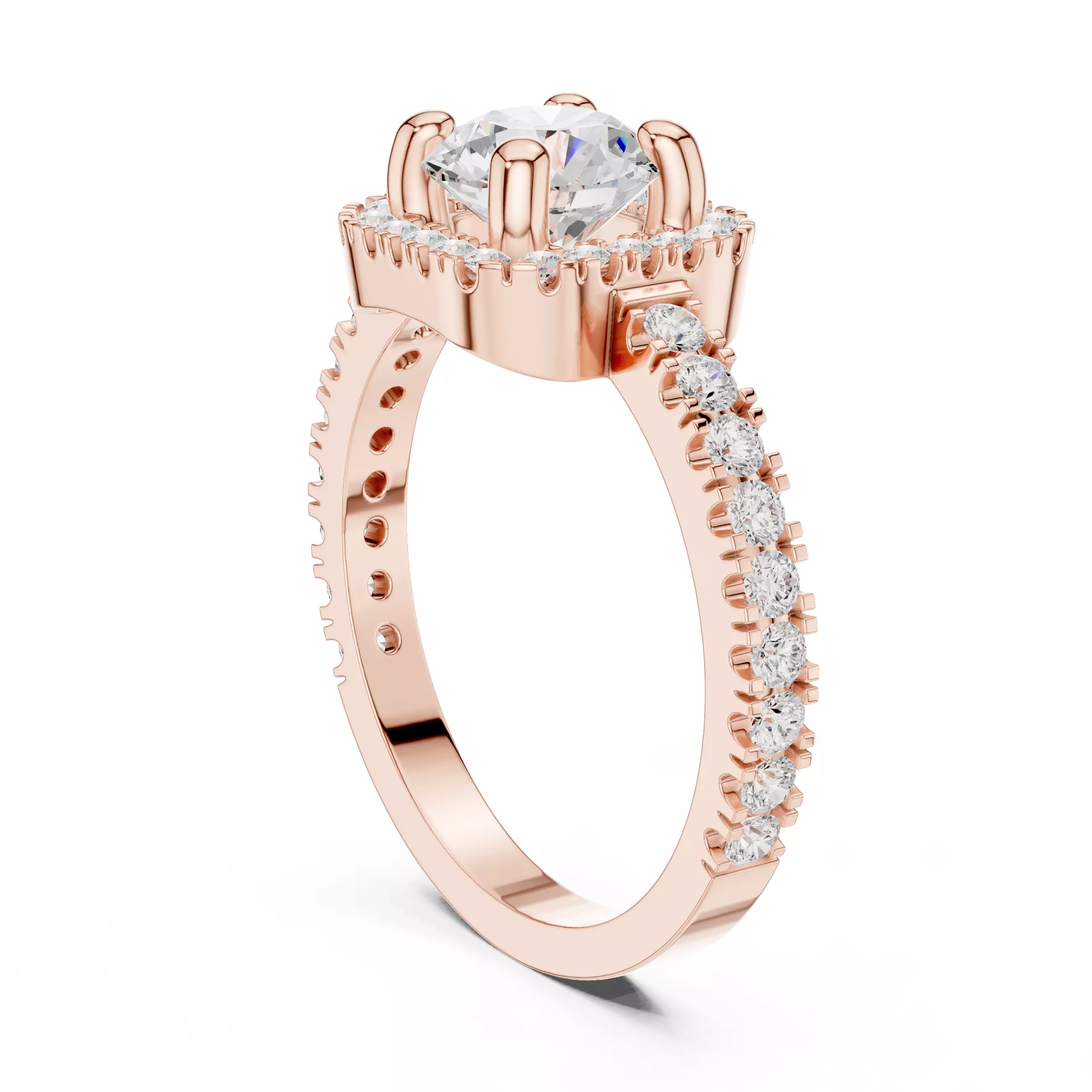 Solitaire Ring 3dm stl renders animation videos details 3D print model_6