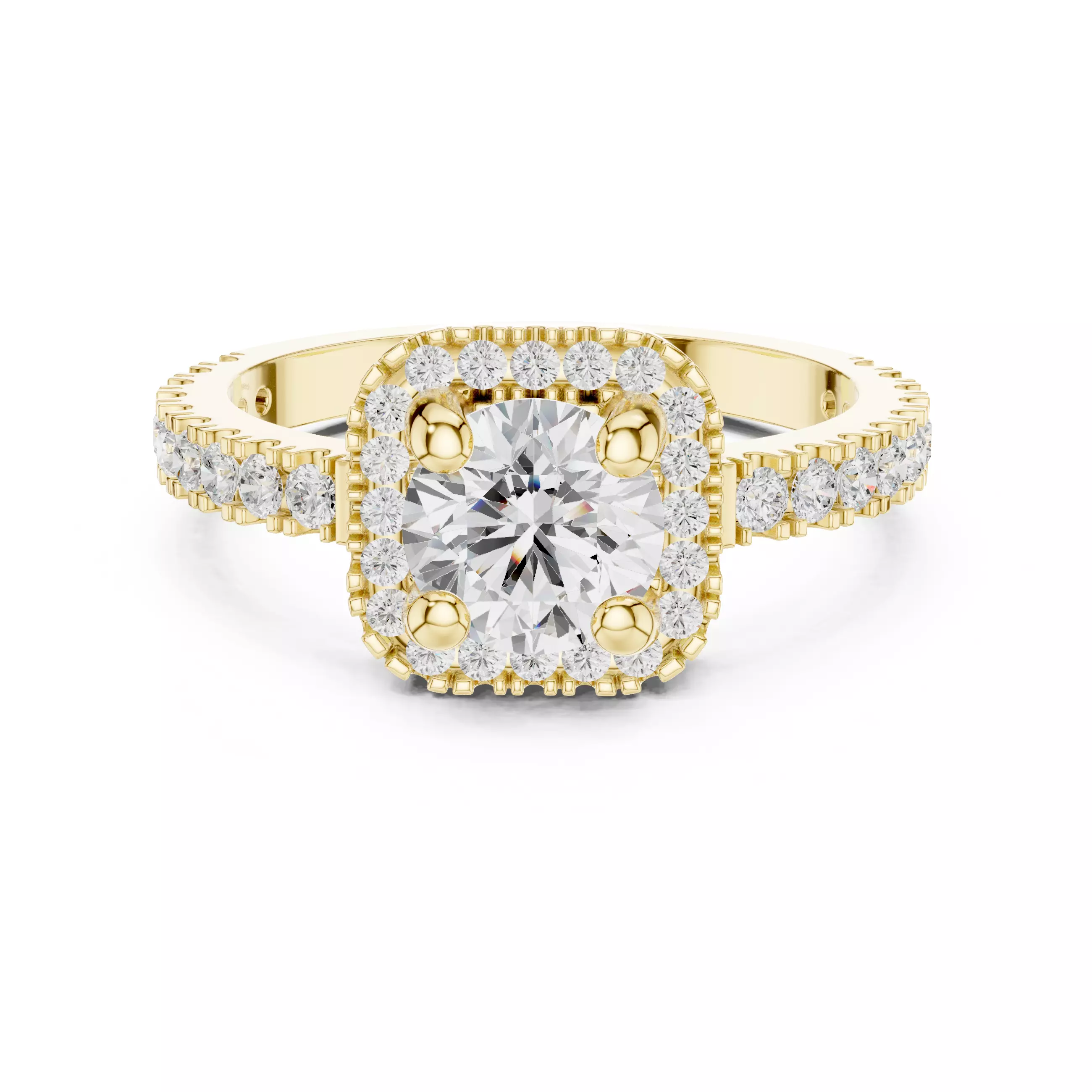 Solitaire Ring 3dm stl renders animation videos details 3D print model_16