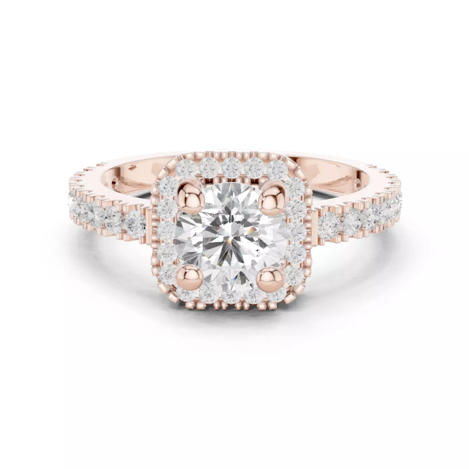 Solitaire Ring 3dm stl renders animation videos details 3D print model_1