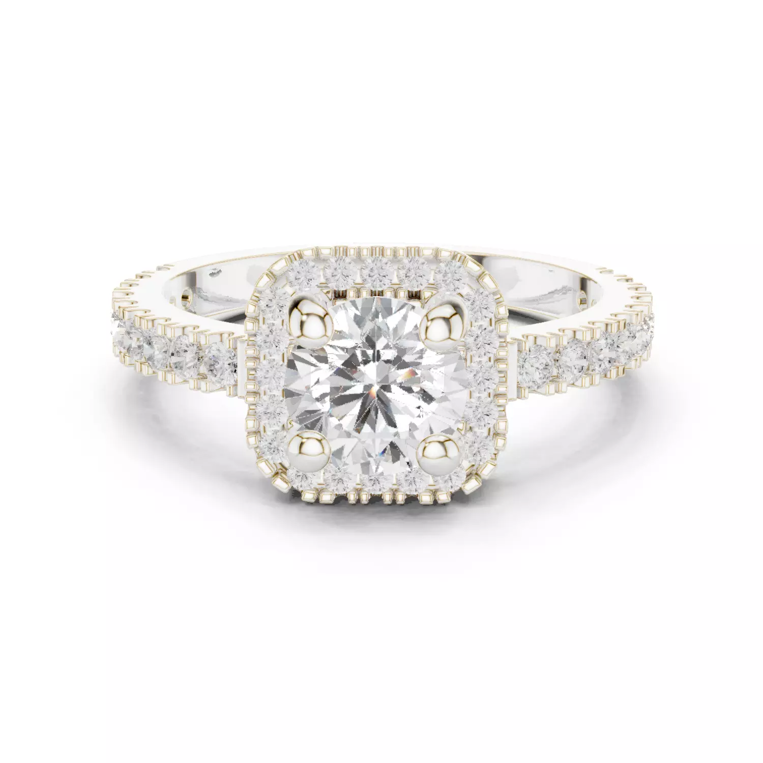 Solitaire Ring 3dm stl renders animation videos details 3D print model_2