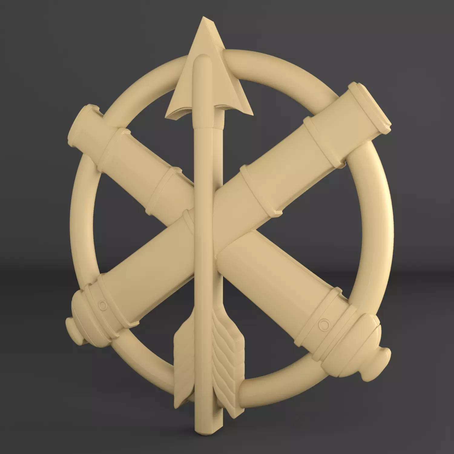 Emblem of Ukraine Arrow 3D print model 3D print model_2