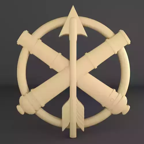 Emblem of Ukraine Arrow 3D print model