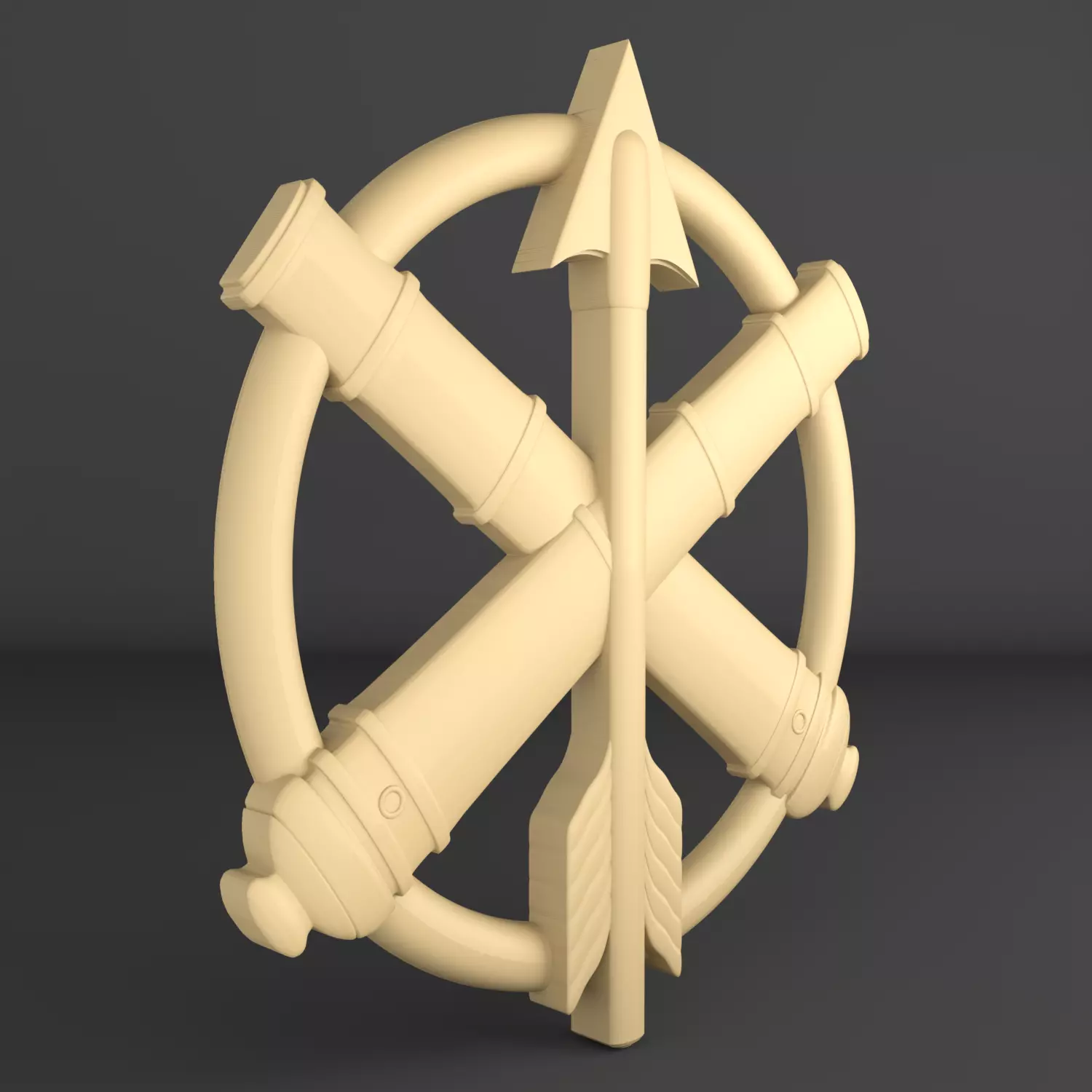 Emblem of Ukraine Arrow 3D print model 3D print model_4