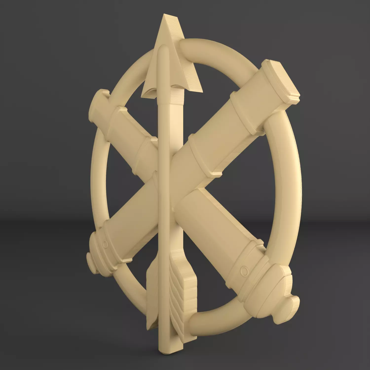 Emblem of Ukraine Arrow 3D print model 3D print model_3