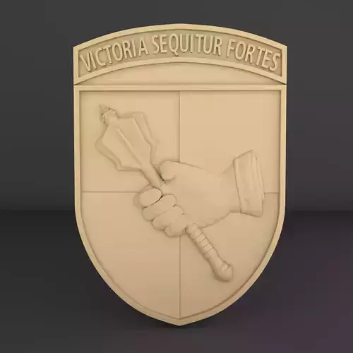 Emblem of Ukraine Victoria Sequitur Fortes 3D print model