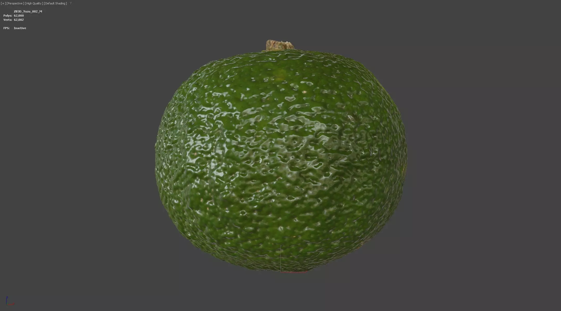 Yuzu  3D model_6