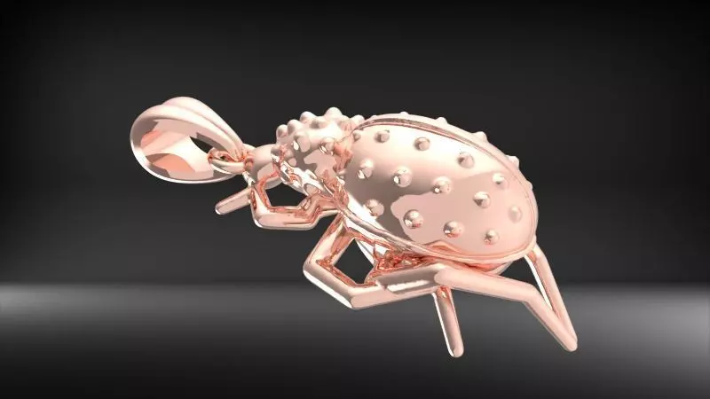 Ladybug Pendant Necklace charm Bracelet Jewelry 3D print model_22